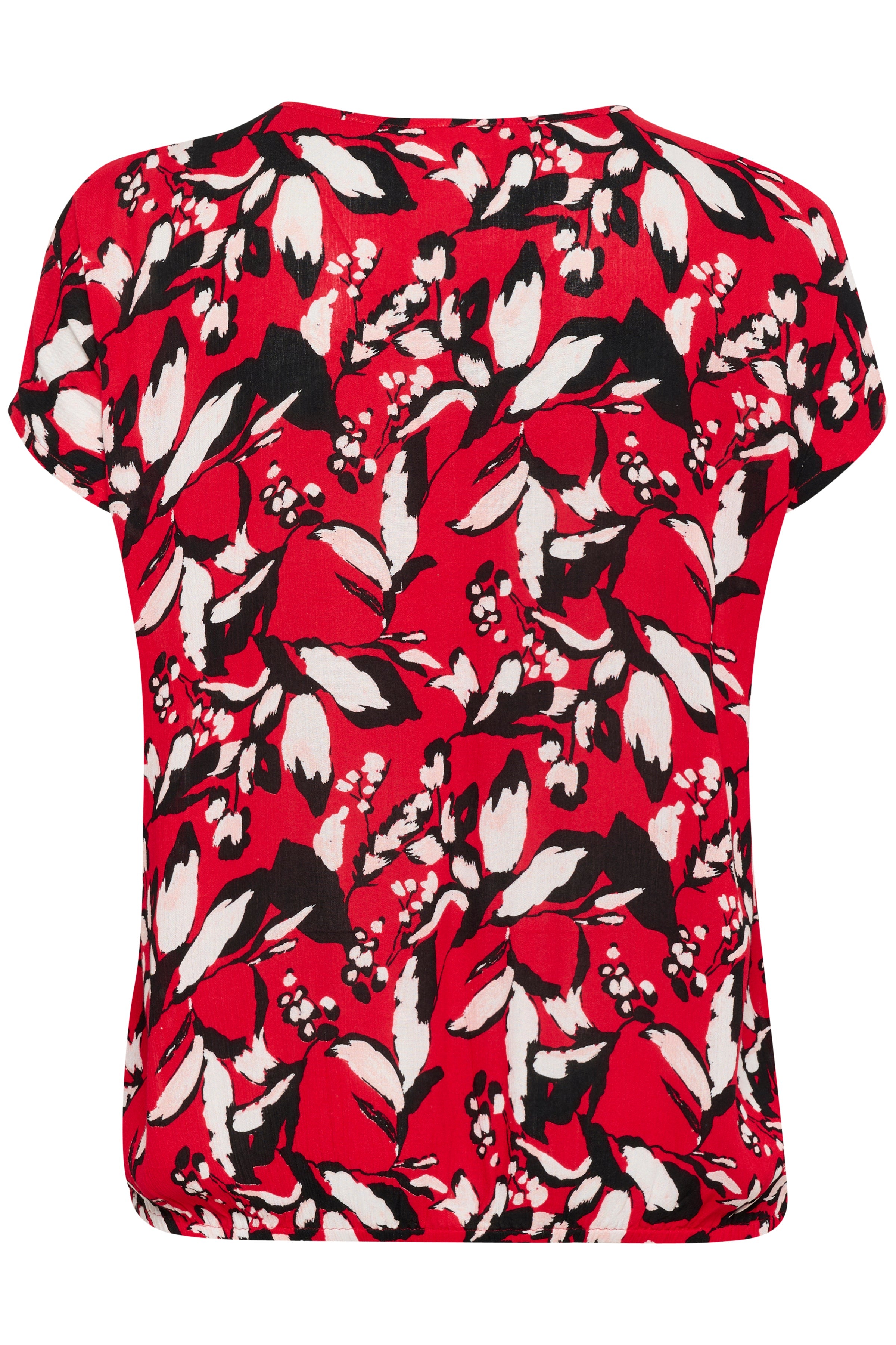 Kaffe Curve Stanley Blouse in Red Graphic Print