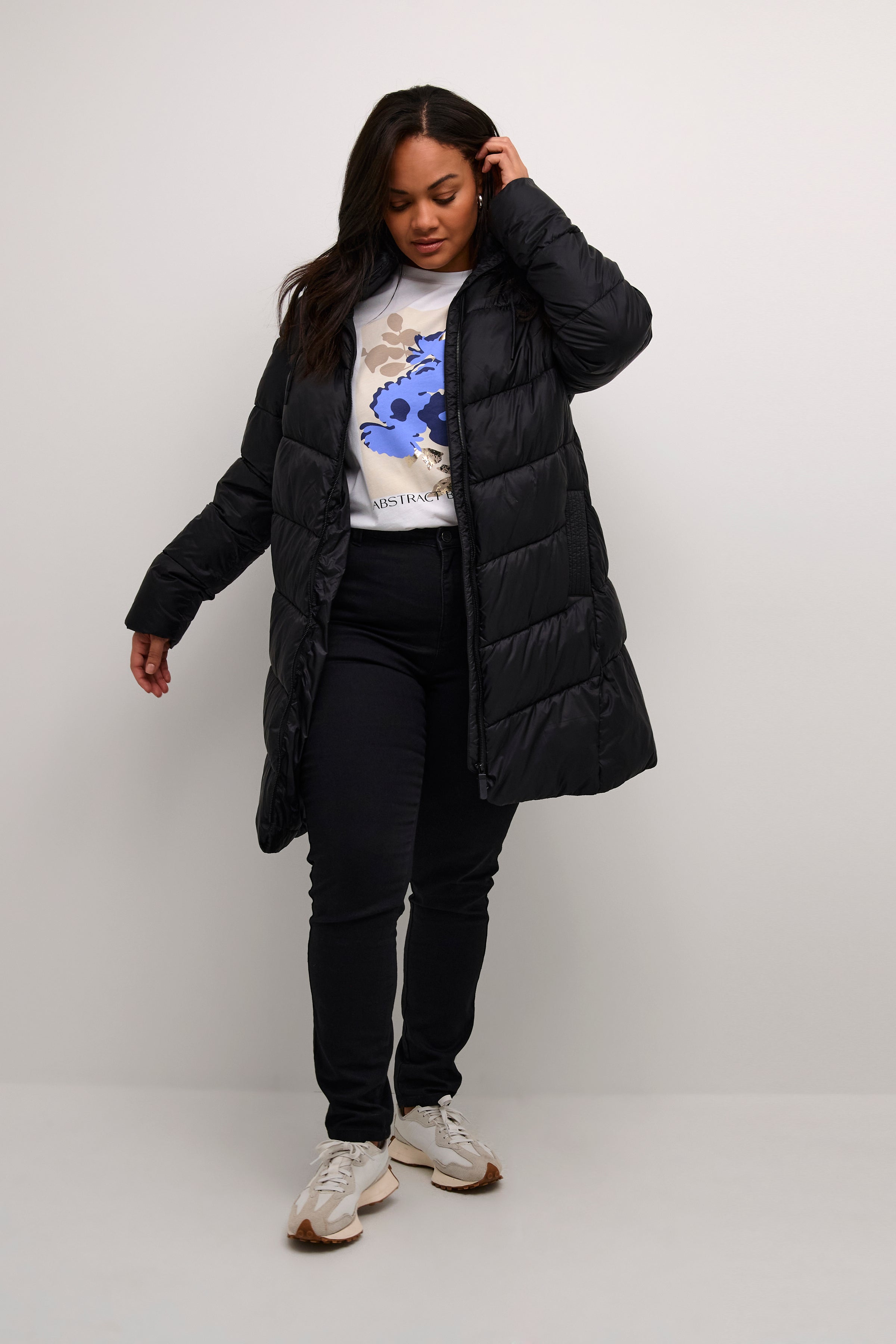 Kaffe Curve Susanna Coat in Black