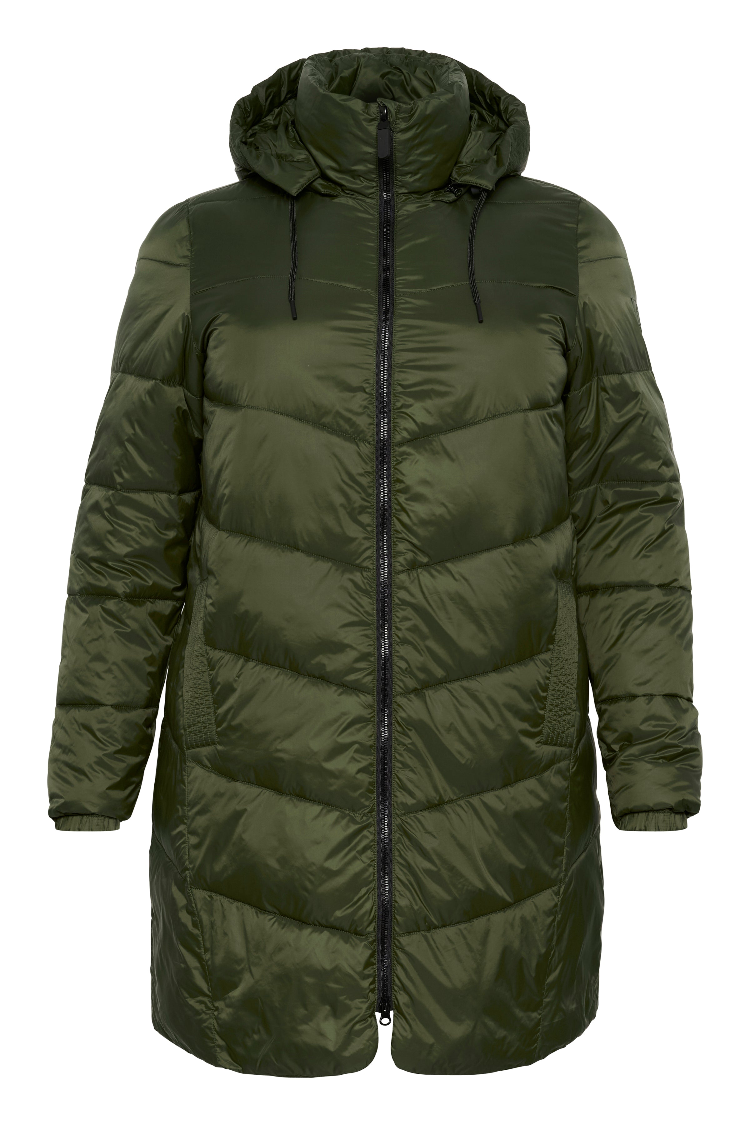 Kaffe Curve Susanna Coat in Khaki