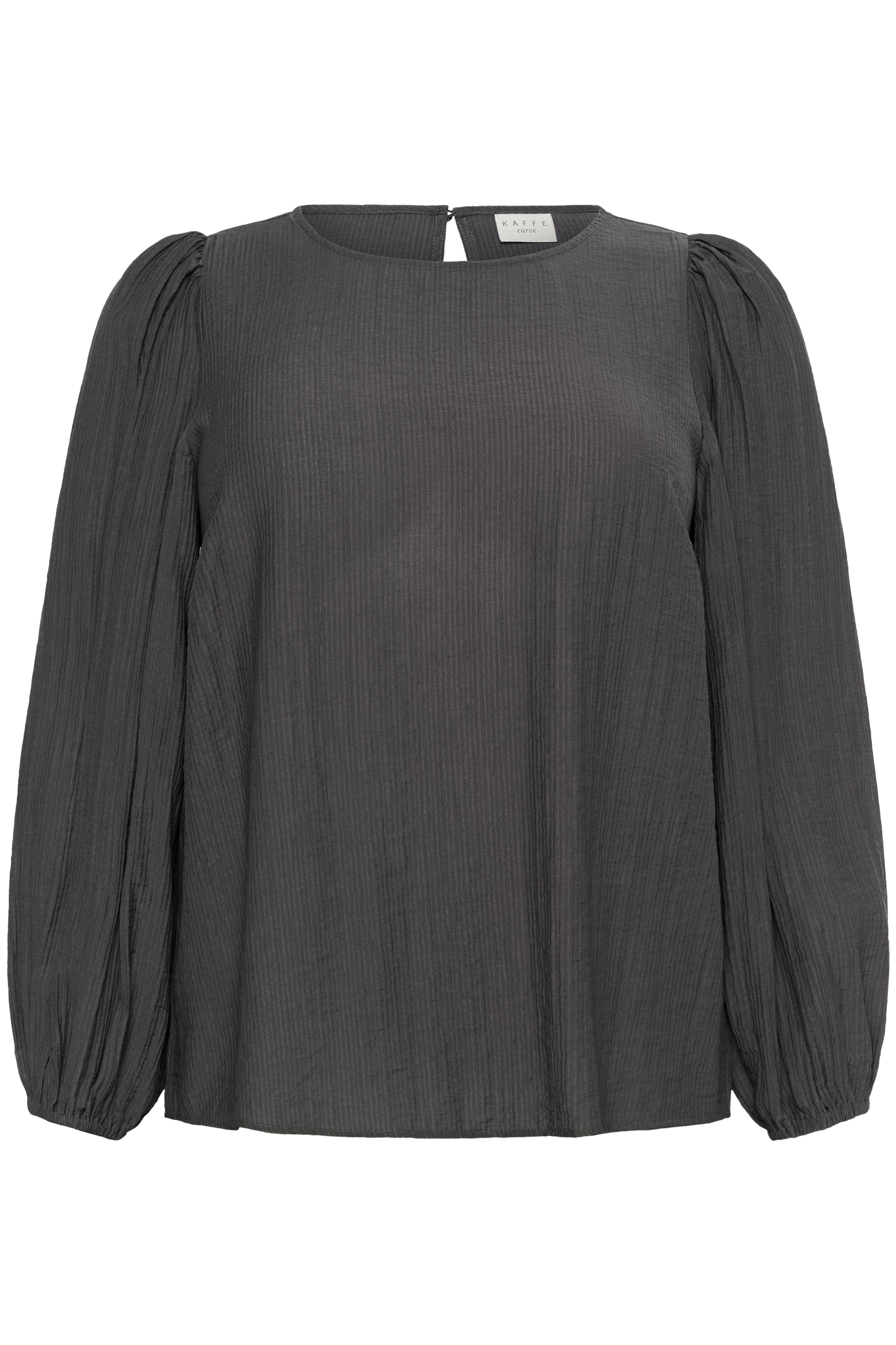 Kaffe Curve Viva Blouse in Charcoal