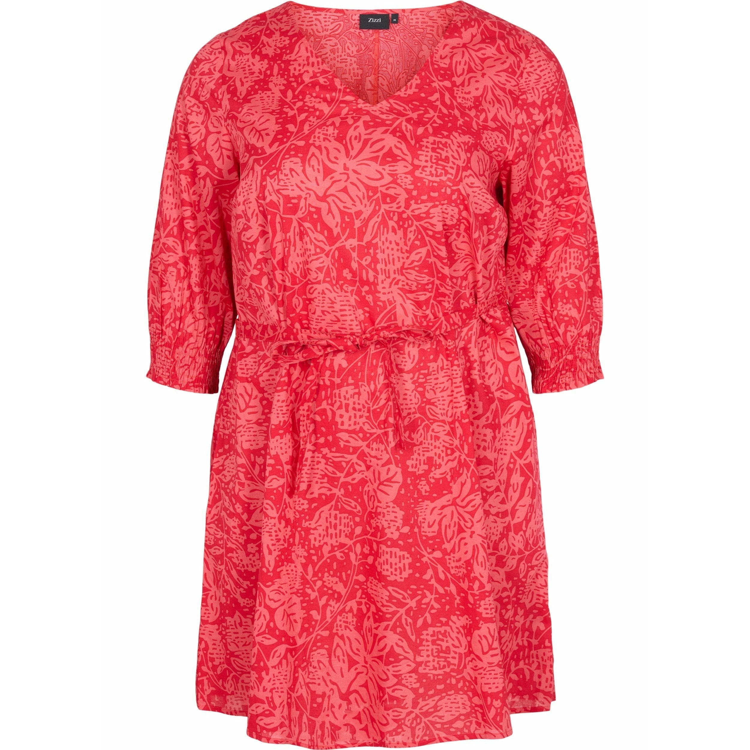 Zizzi Irma Dress in Red - Wardrobe Plus