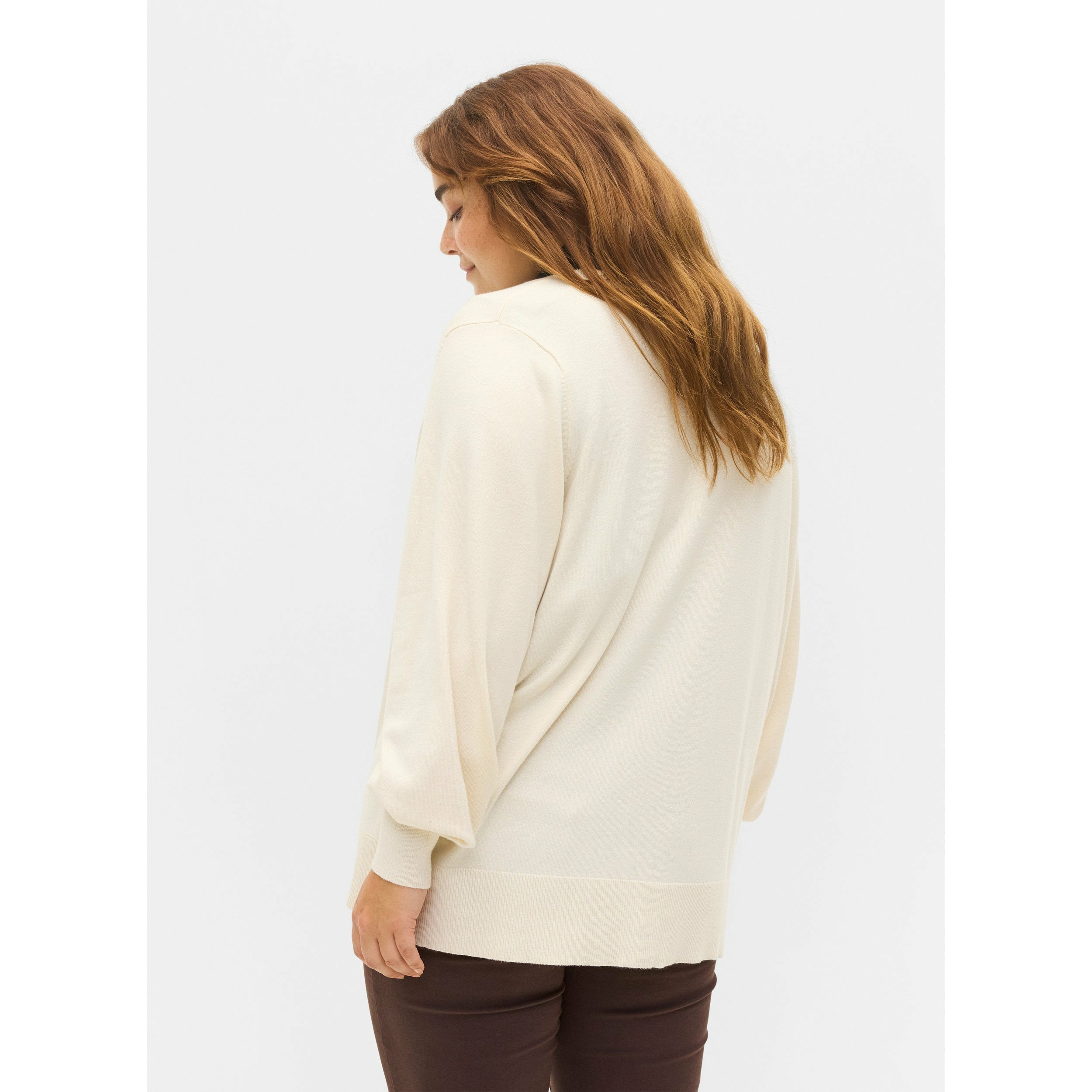 Zizzi Cardigan in Birch - Wardrobe Plus