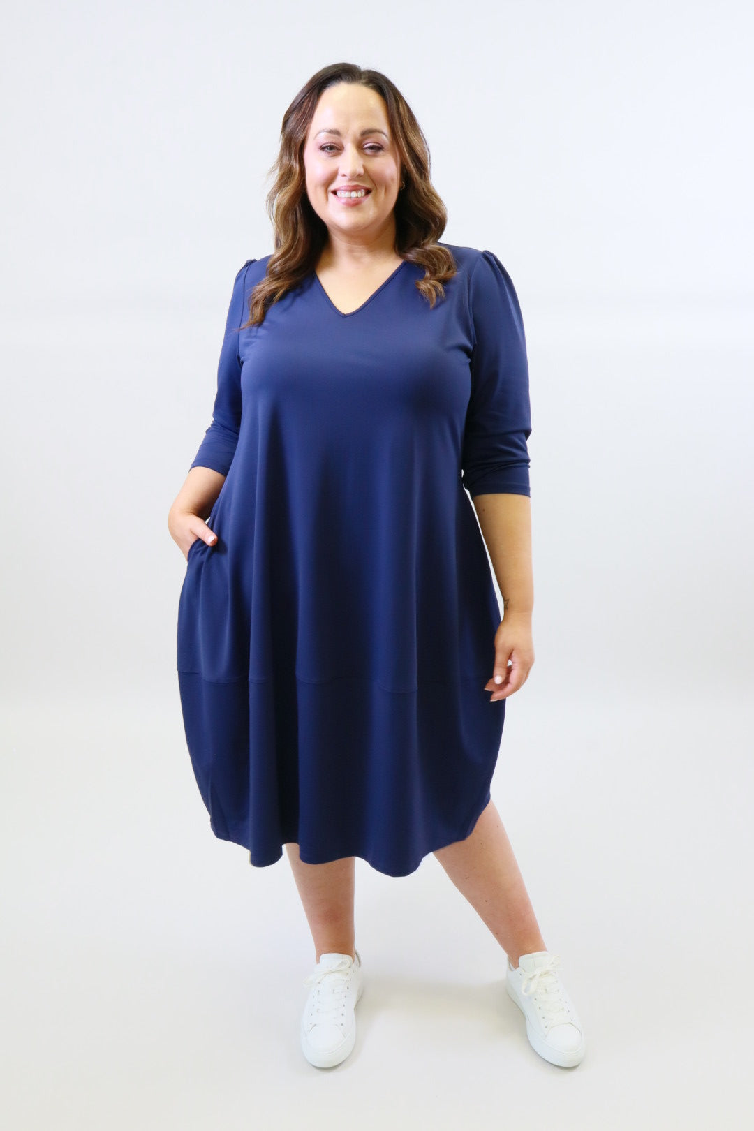 Mellomi Darcy Dress in Navy
