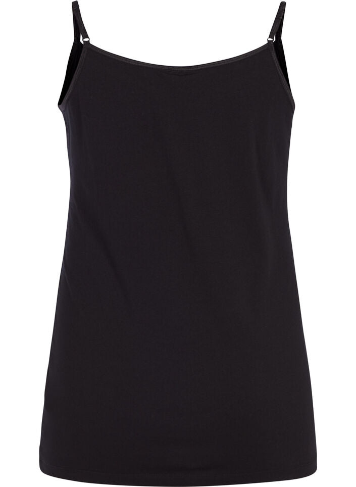 Zizzi Strap Top in Black