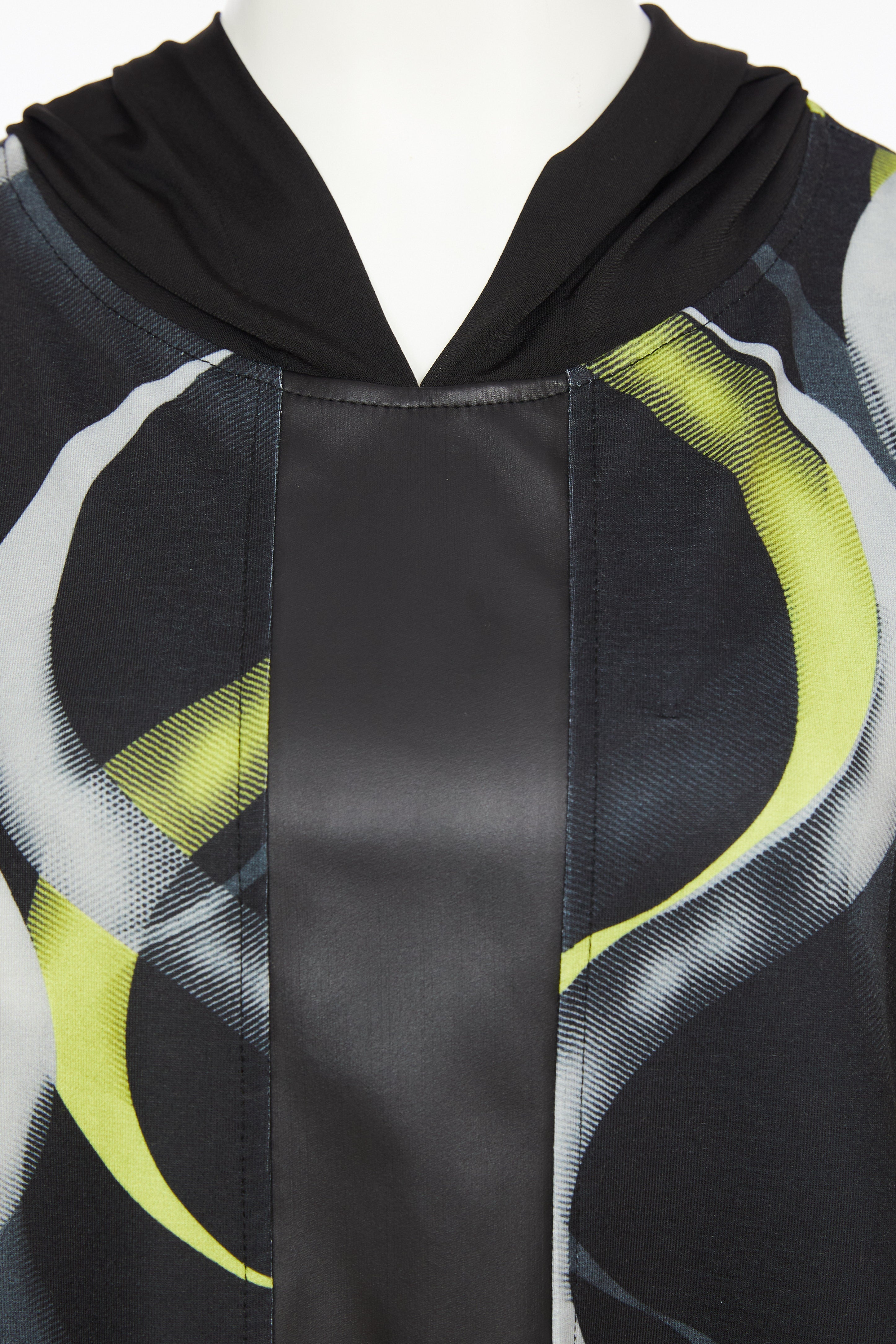 Ora Lime Swirl Hooded Top