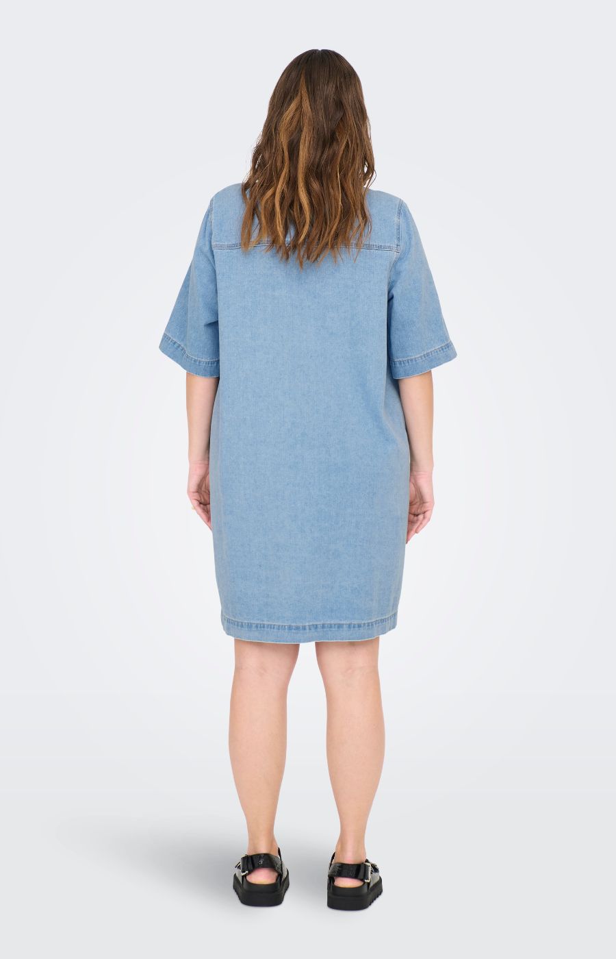 Only Carmakoma Belle Dress in Light Denim