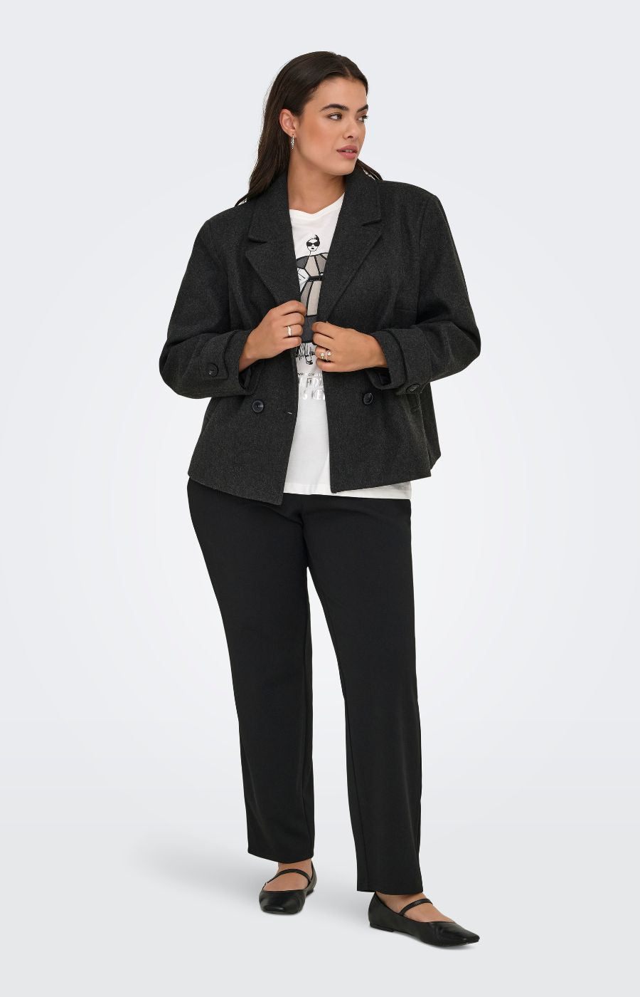 Only Carmakoma Freja Jacket in Charcoal