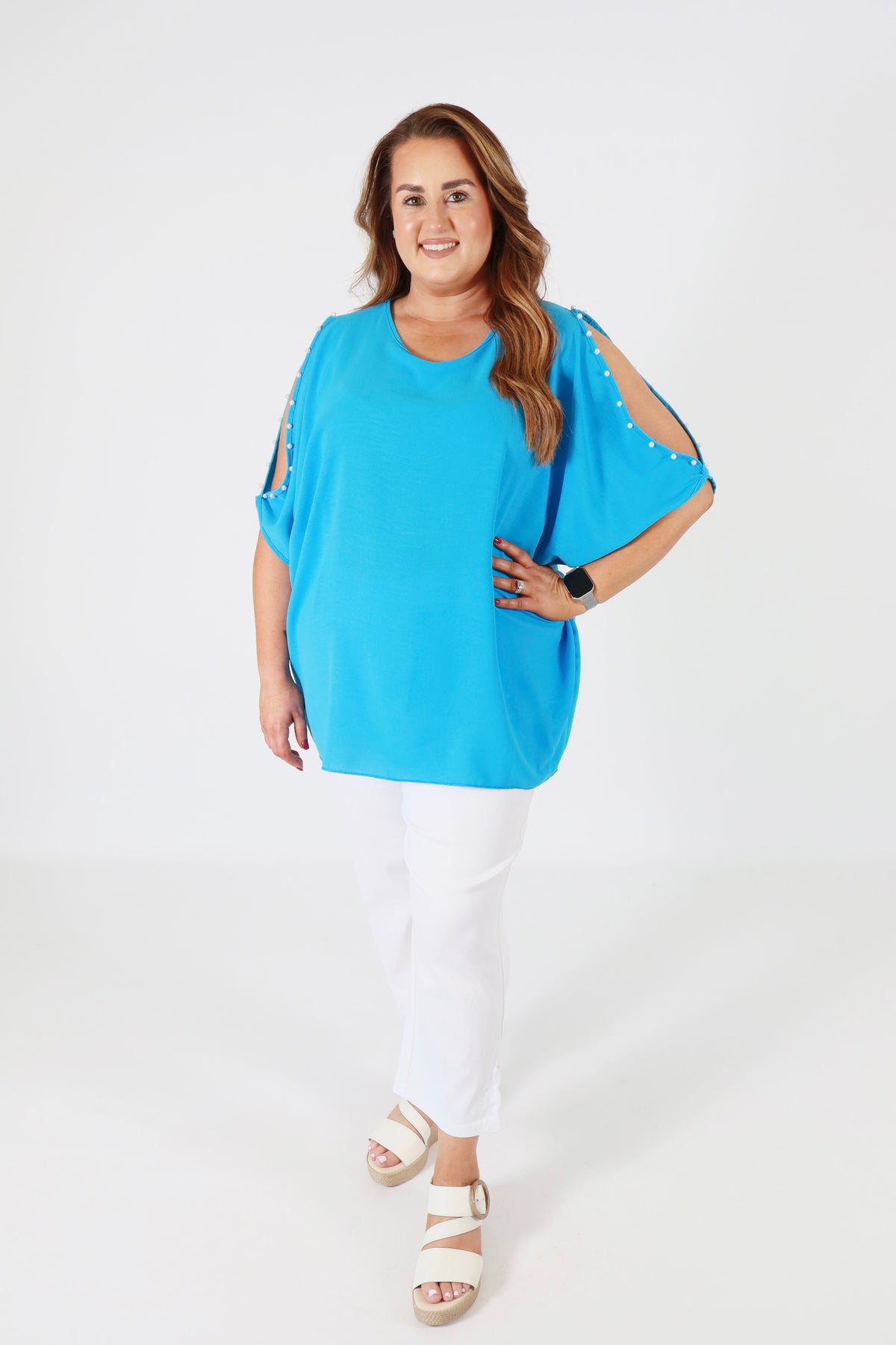 Pearl Blouse in Blue