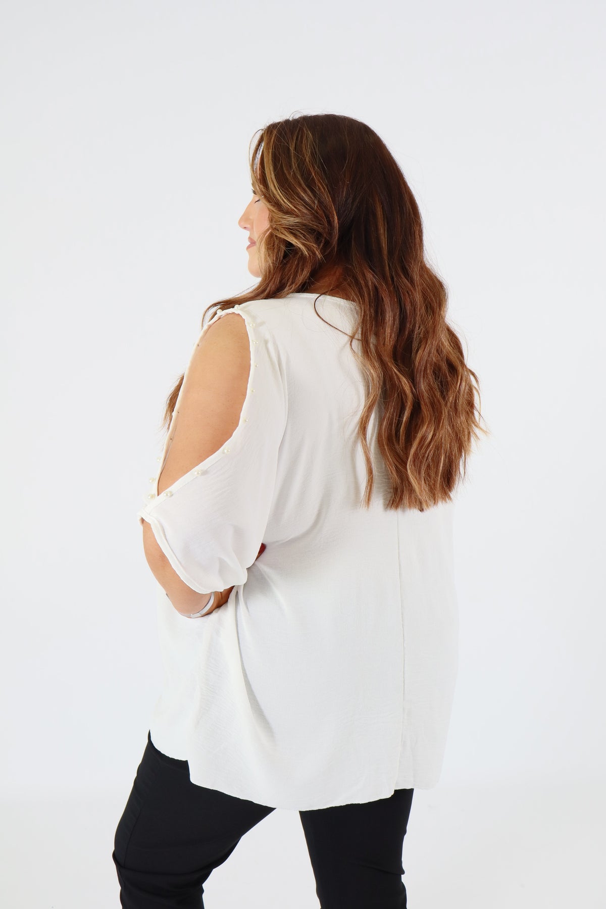 Pearl Blouse in White