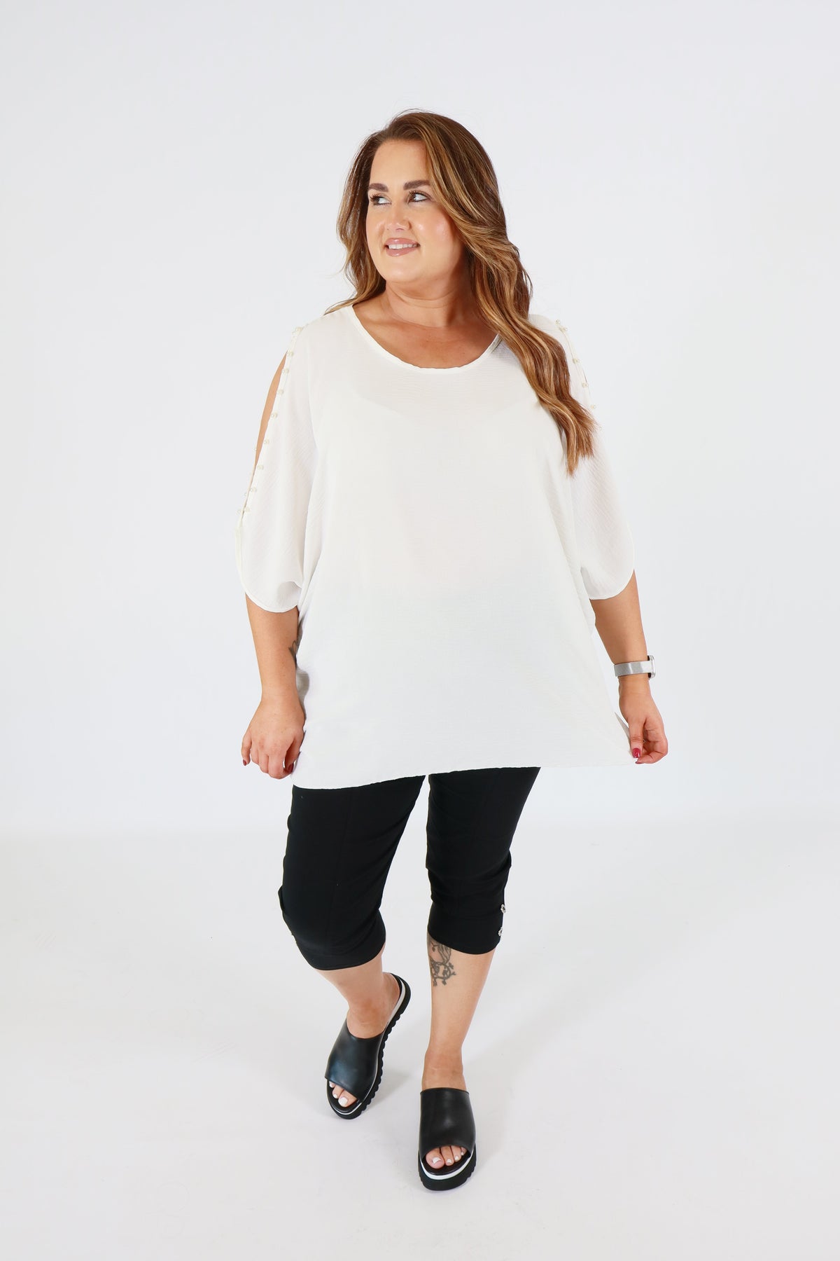 Pearl Blouse in White