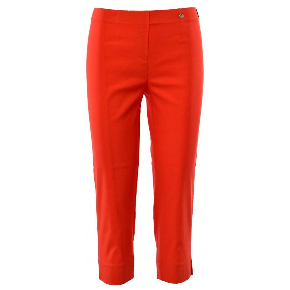 Robell Crop Trousers | Orange - Wardrobe Plus