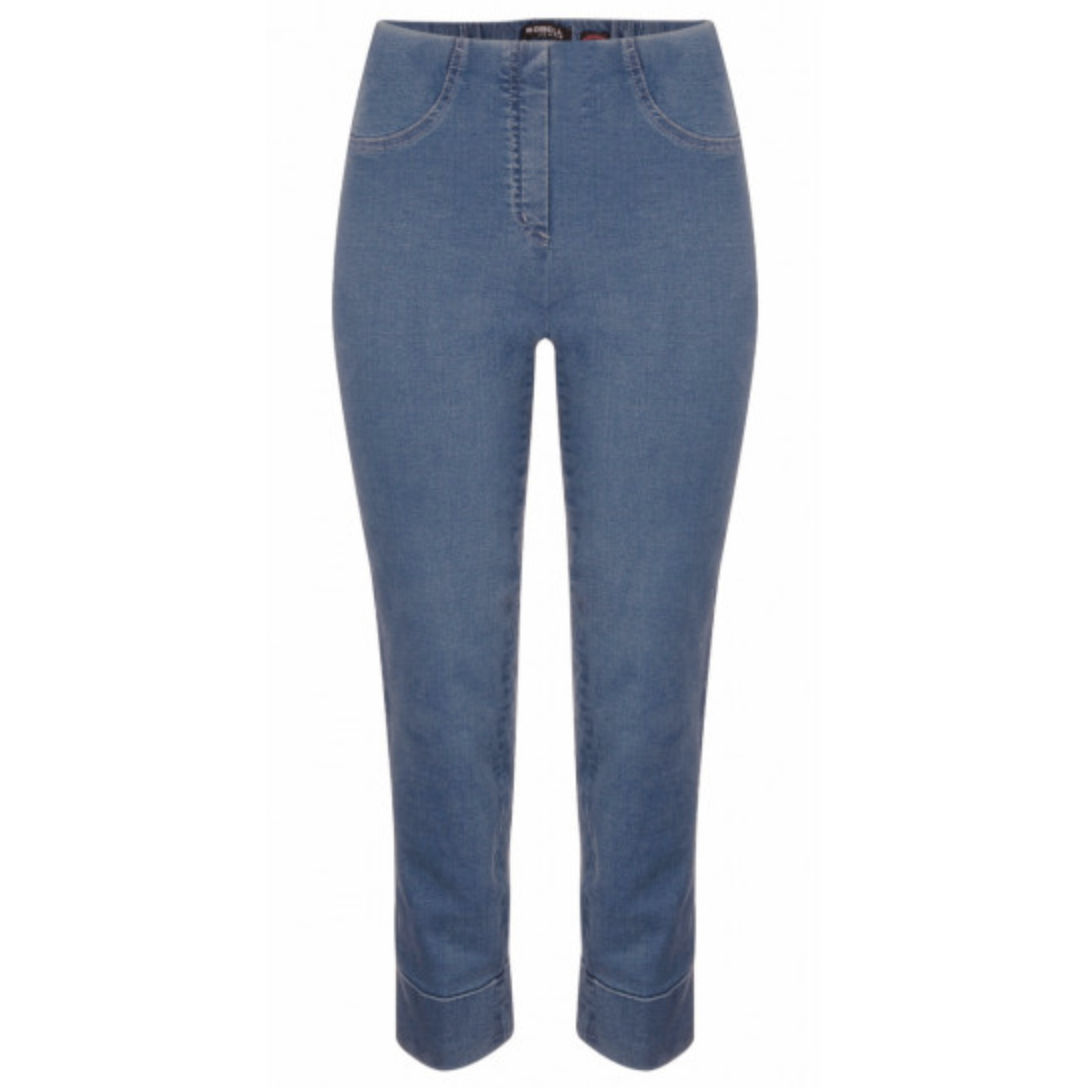 Robell 7/8ths Jeans | Blue - Wardrobe Plus