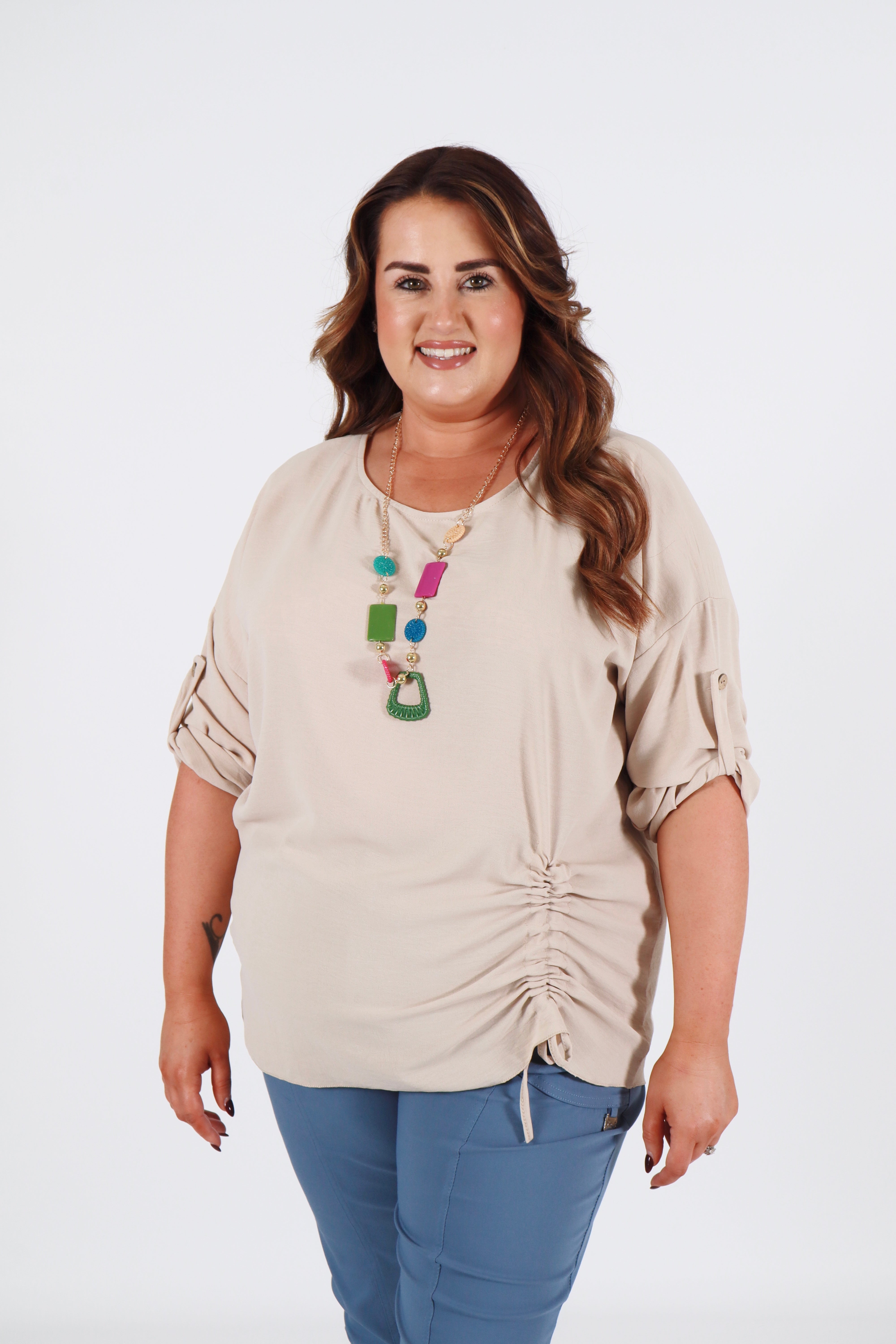 Stephanie Blouse in Beige