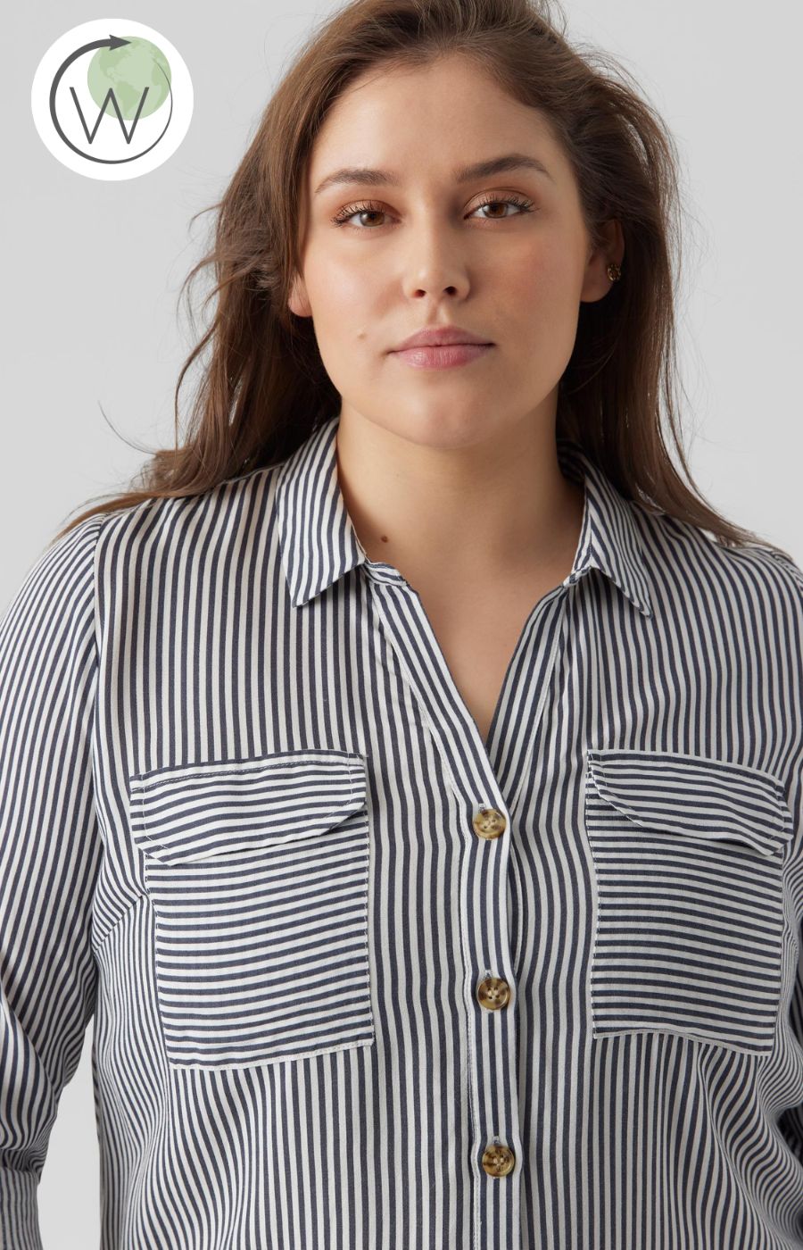 Vero Moda Curve Striped Shirt