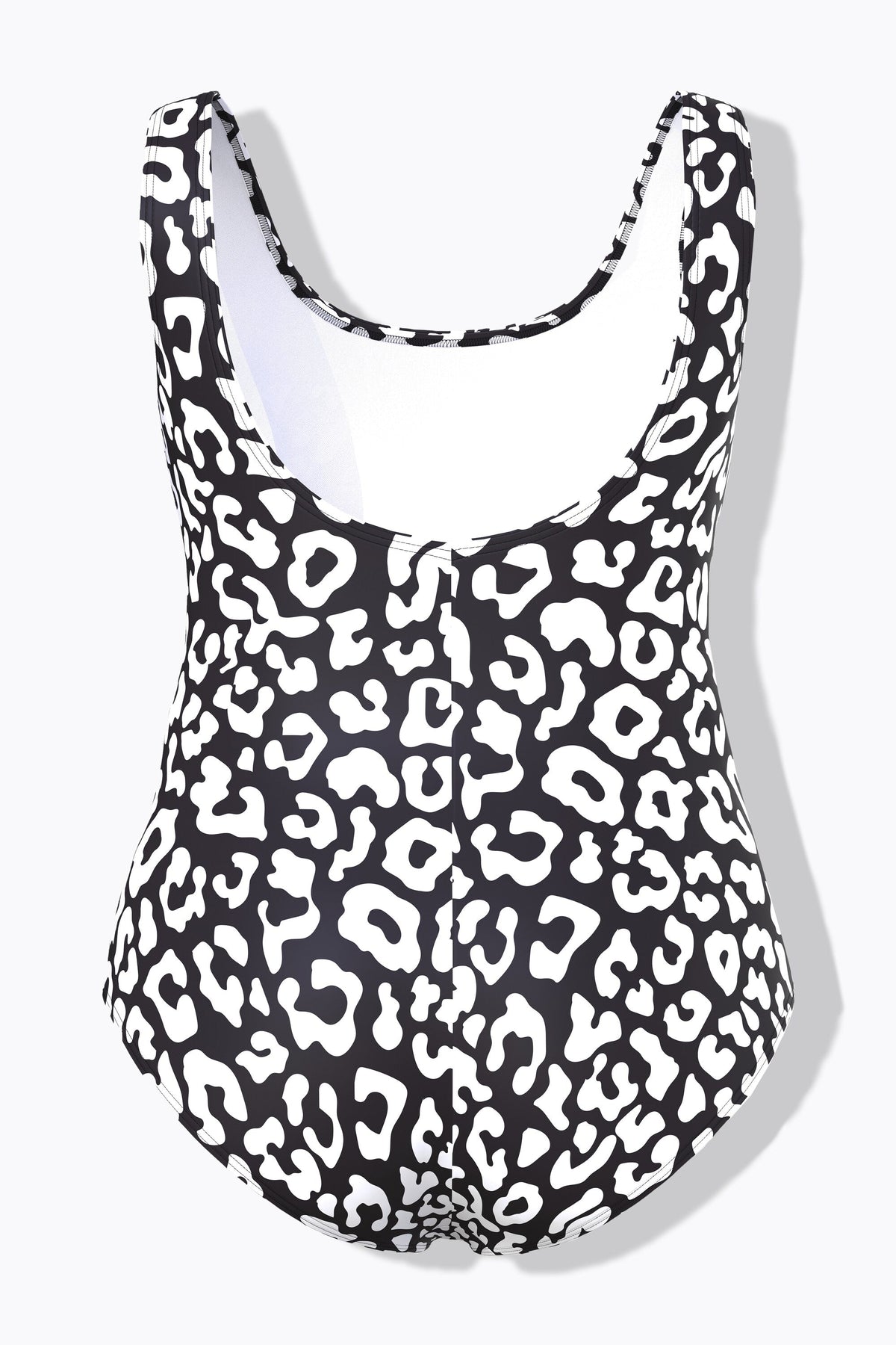 Ulla Popken Leopard Swimsuit in Black