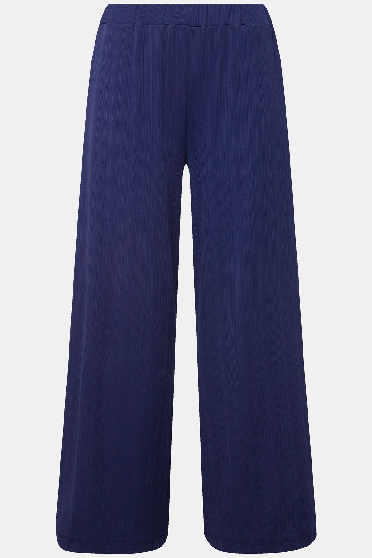 Ulla Popken Navy Wide Leg Trousers