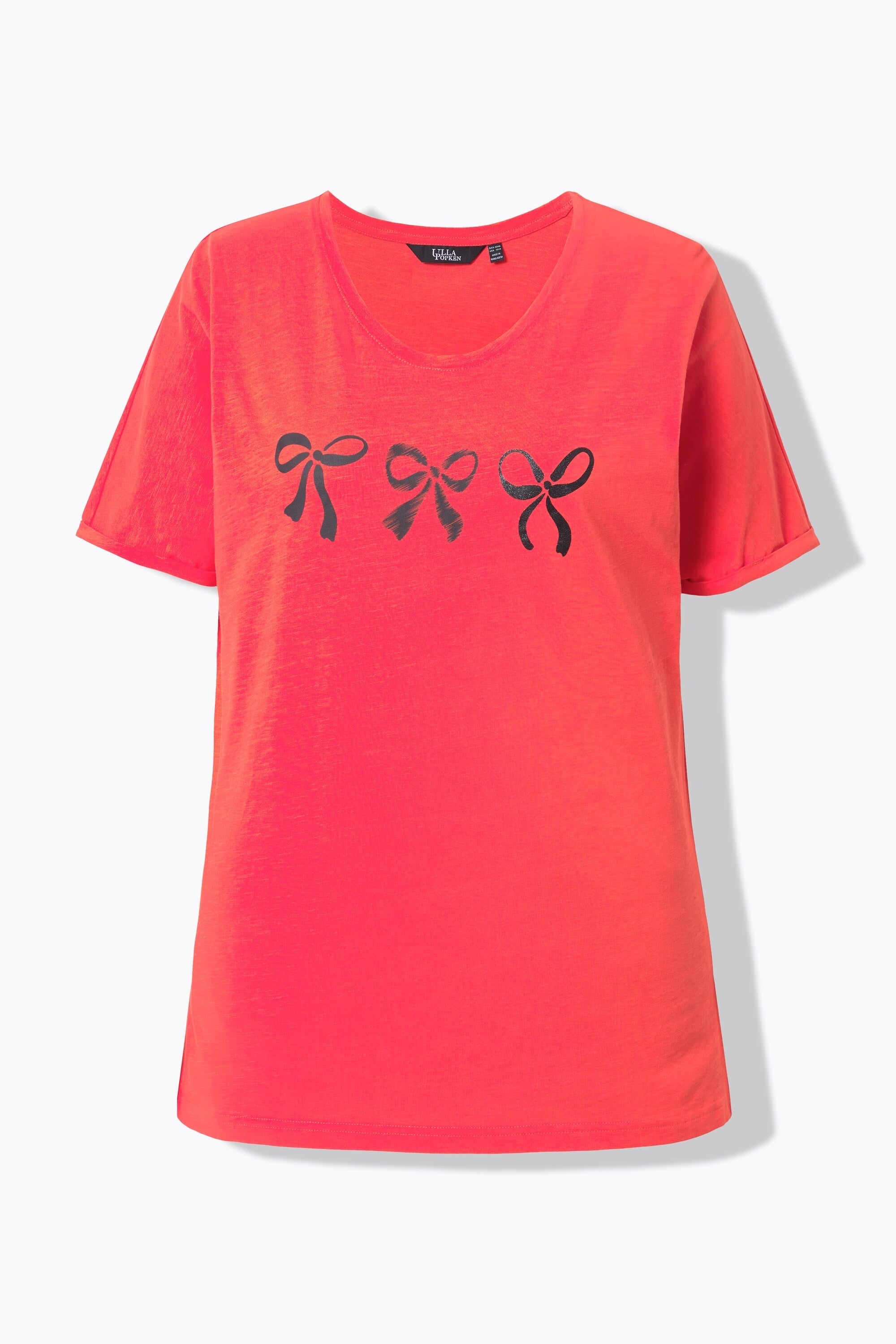 Ulla Popken Red Bow T-Shirt