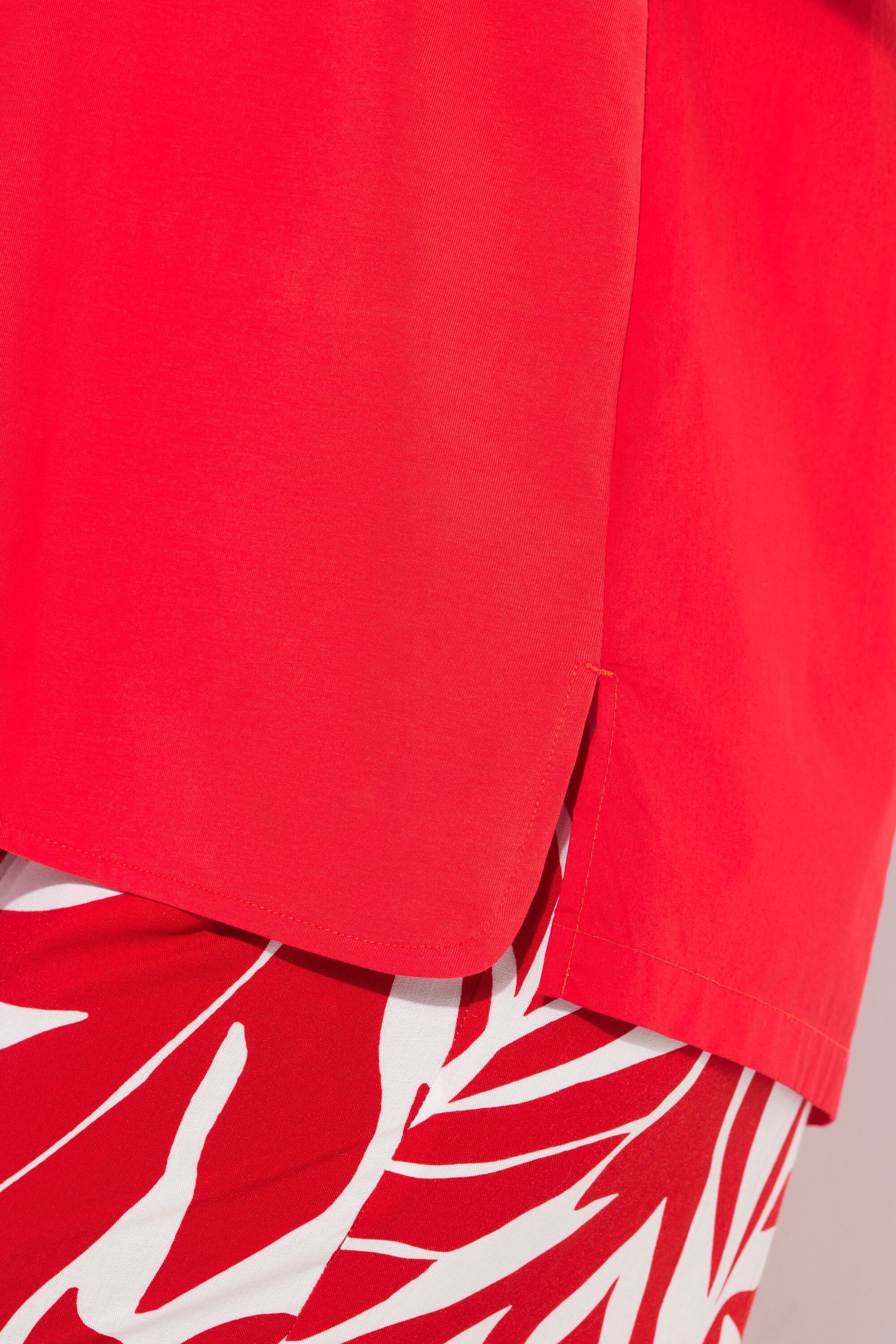 Ulla Popken Red V-Neck T-Shirt