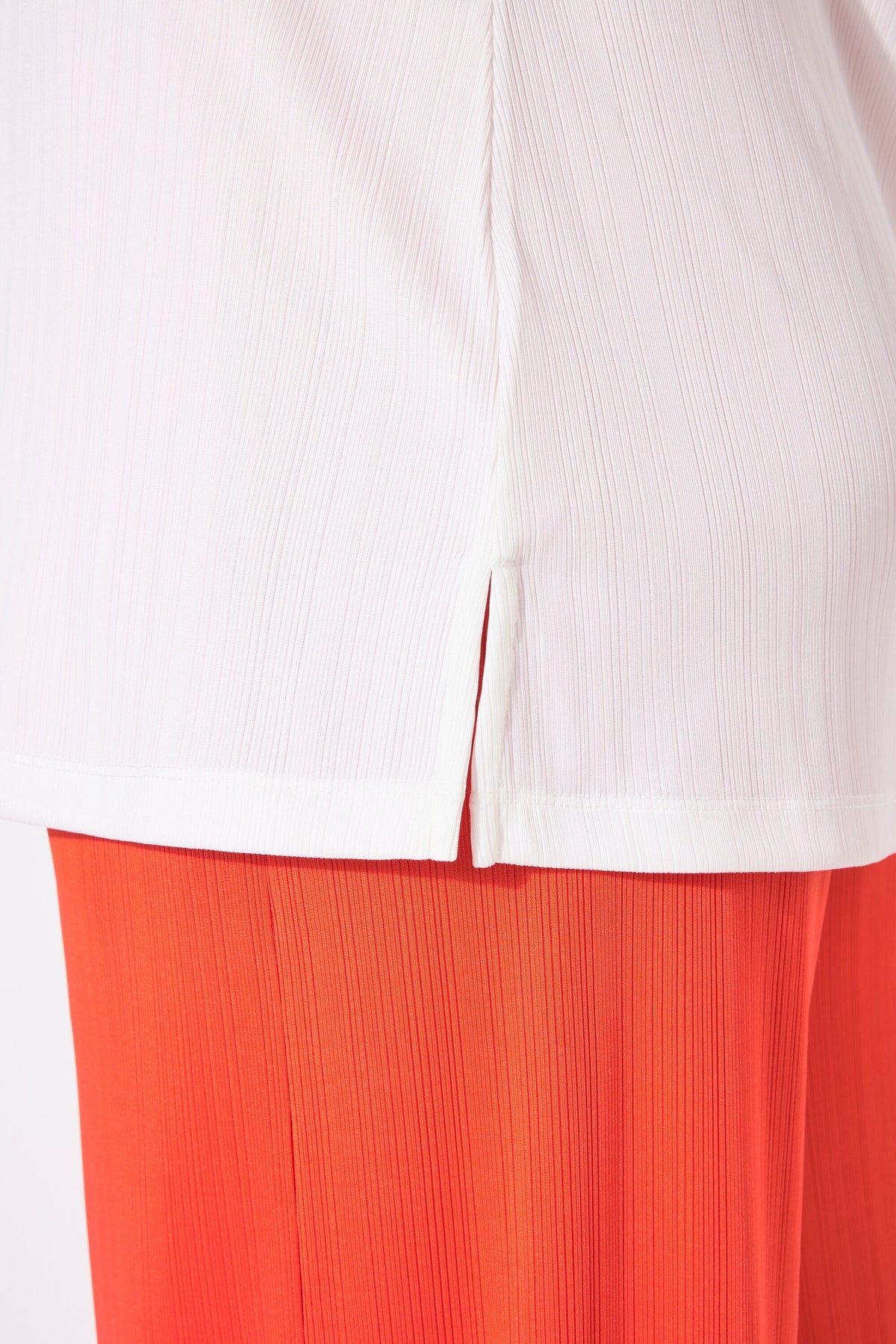 Ulla Popken Square Neck Vest Top in White