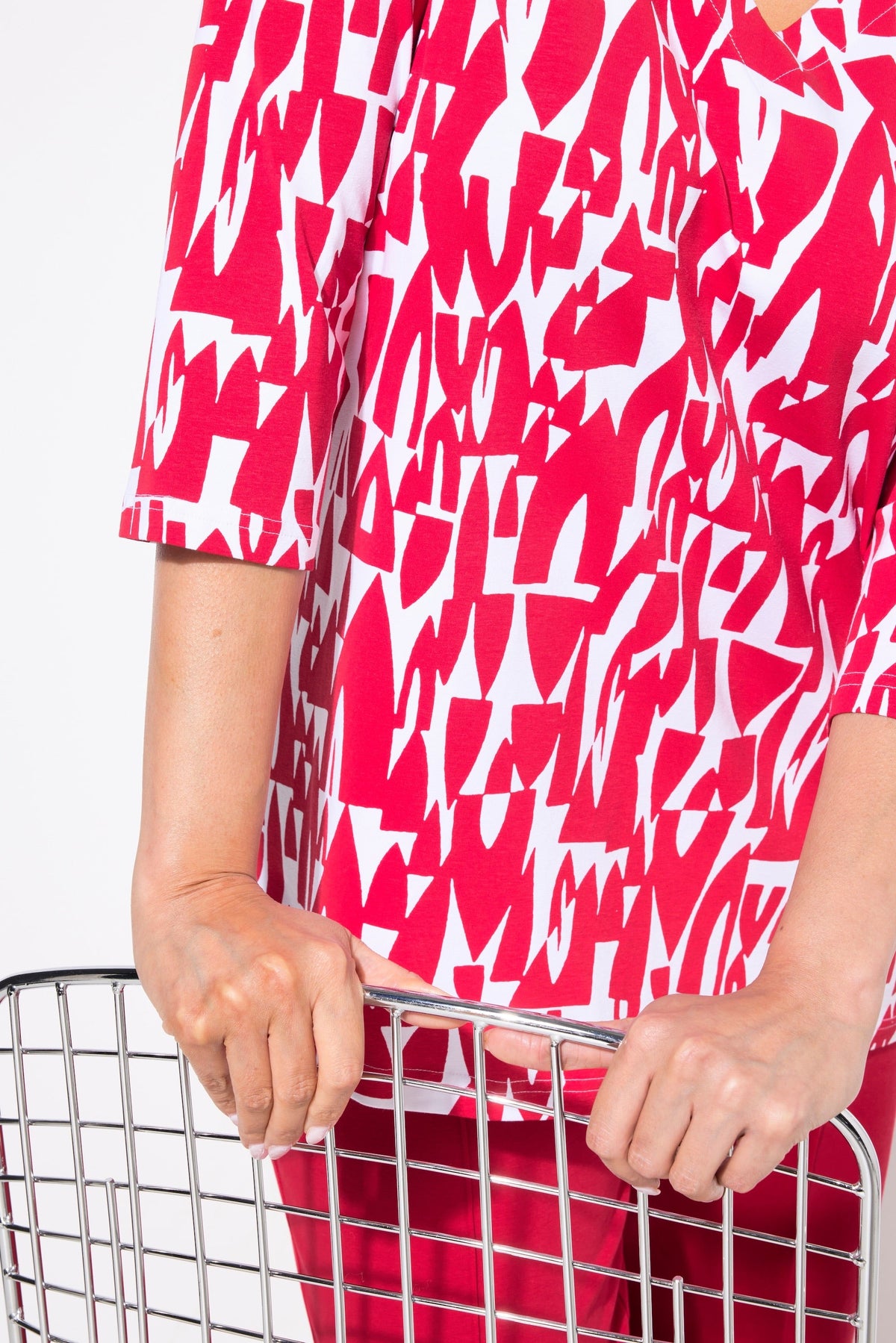 Ulla Popken Sweetheart Blouse in Red