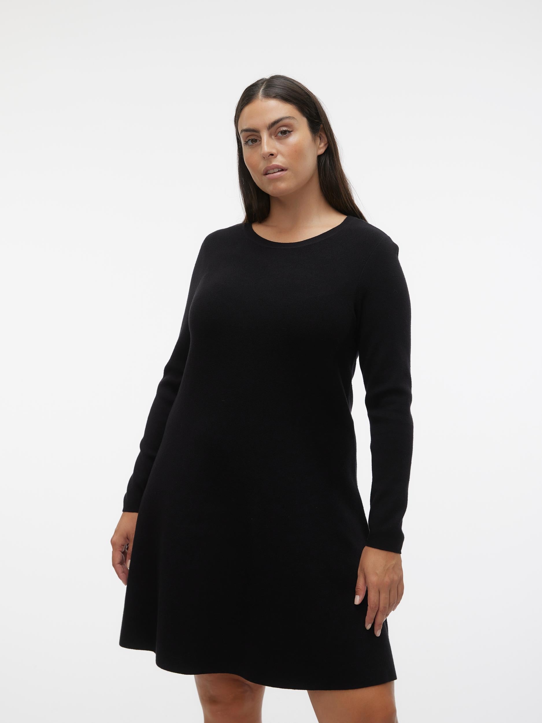 Vero Moda Curve Nancy Dress in Black