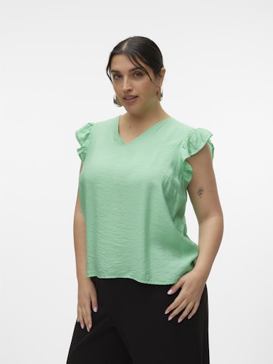 Vero Moda Curve Josie Top in Green