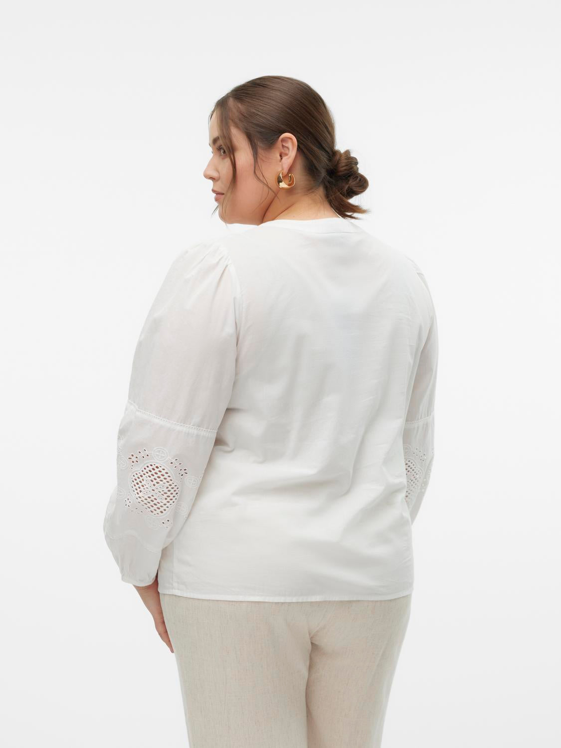 Vero Moda Curve Jamilla Top in White