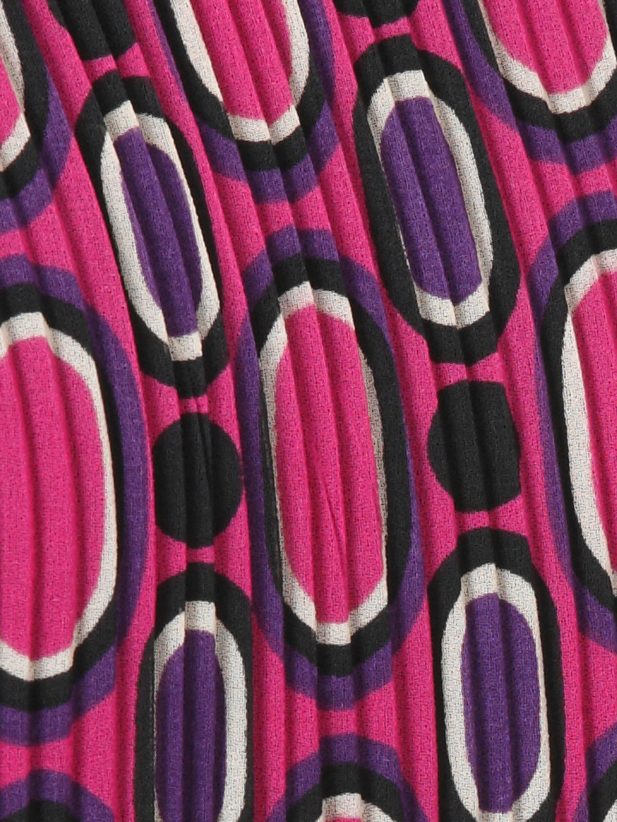 Via Appia Due Plisse Blouse in Purple