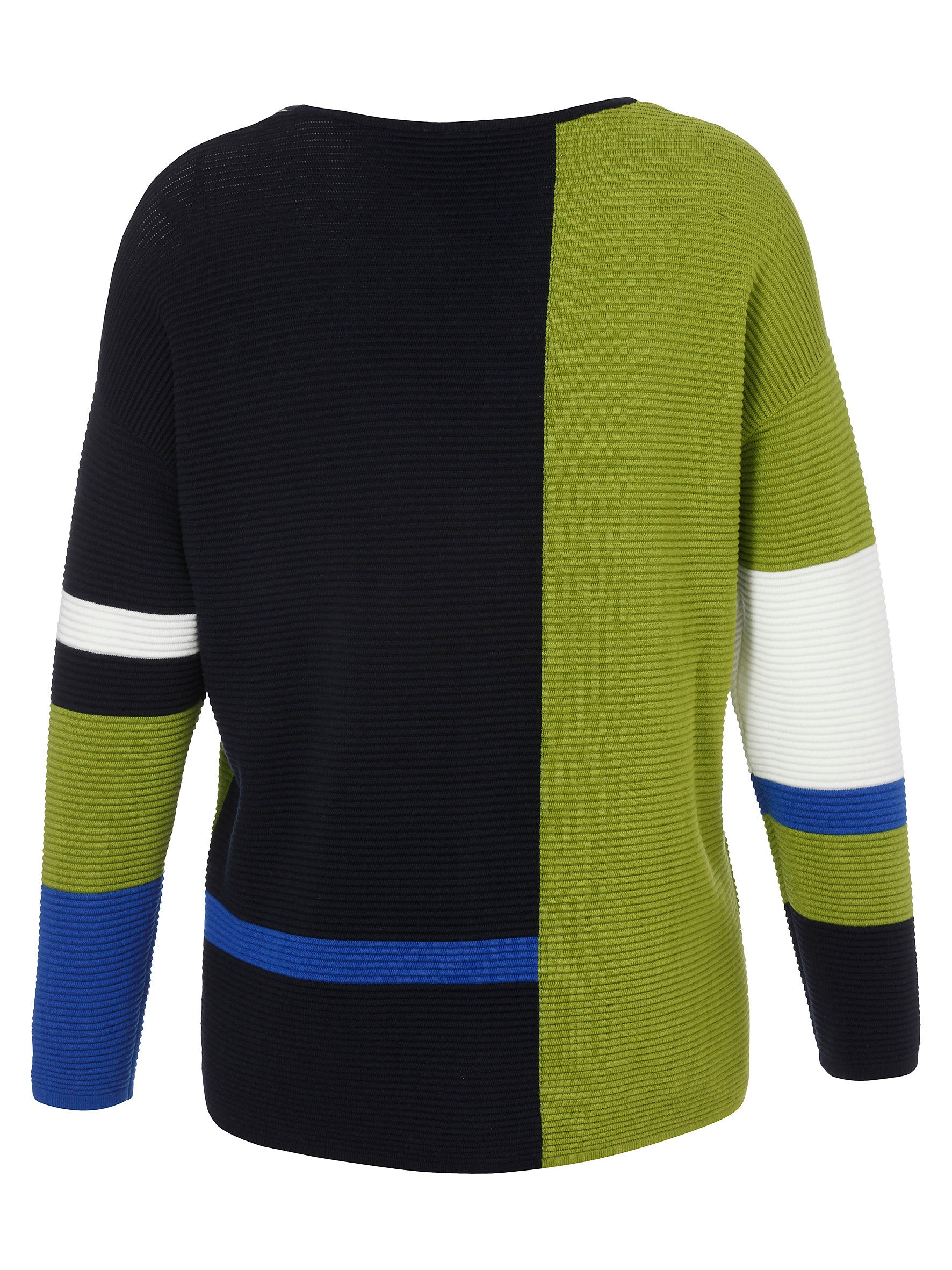 Via Appia Due Multi Coloured Knit Jumper-Green/Blue