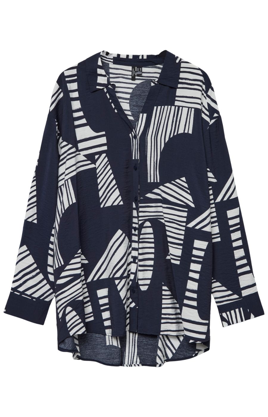 Vero Moda Curve Josie Shirt in Navy