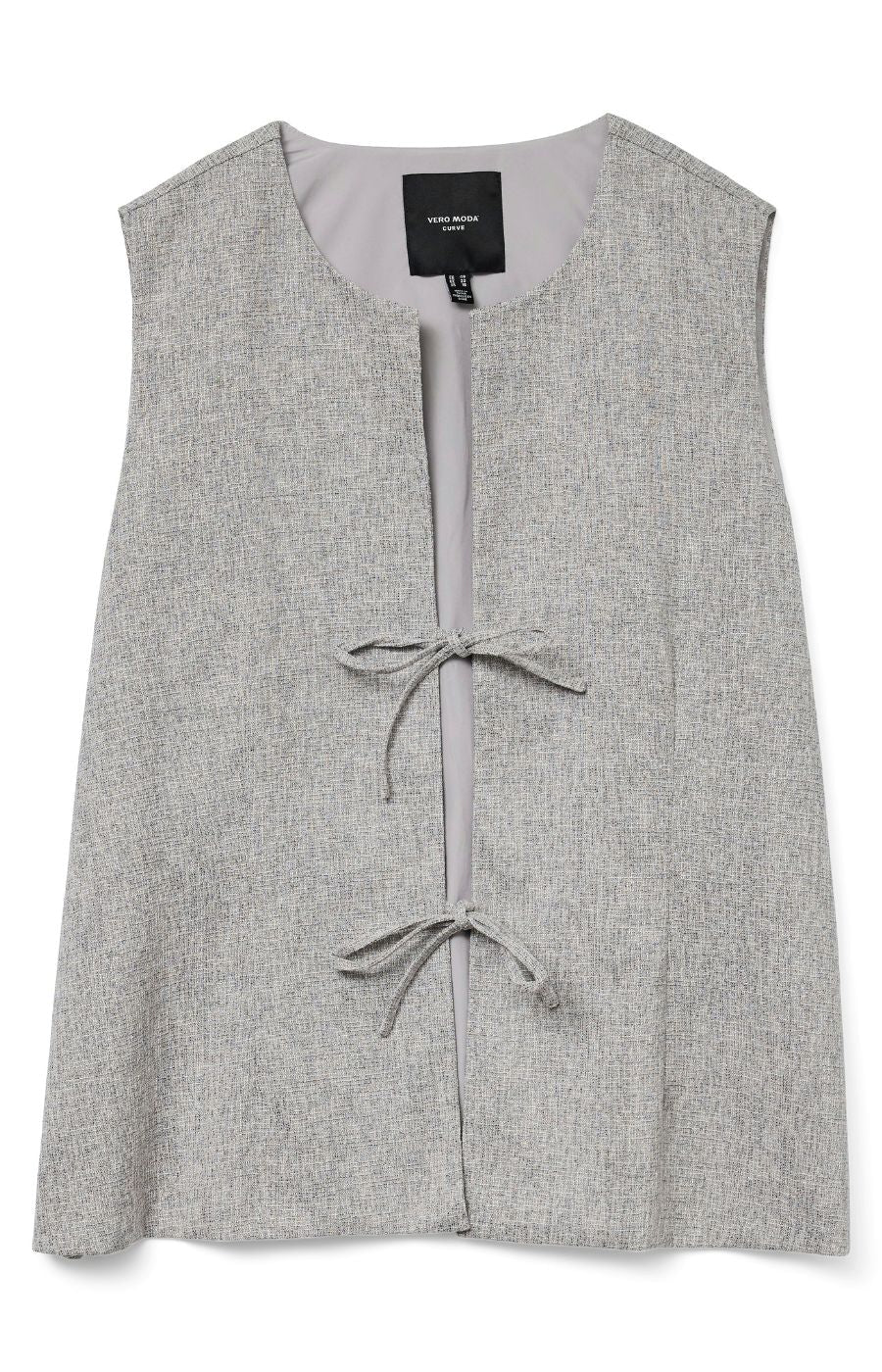Vero Moda Curve Tammi Waistcoat in Grey