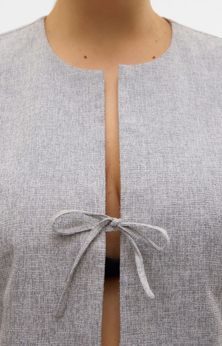 Vero Moda Curve Tammi Waistcoat in Grey