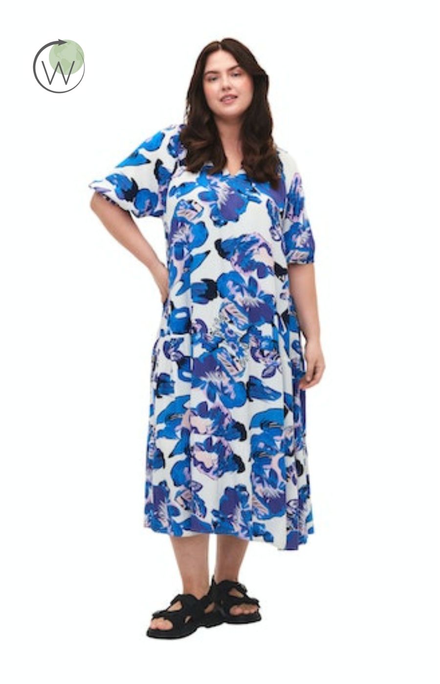 Zizzi Riley Floral Dress