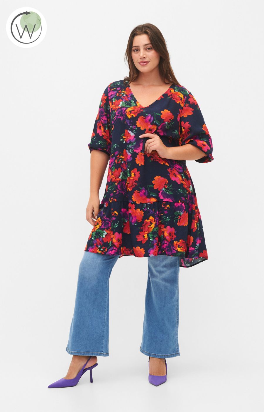 Zizzi Bella Flower Tunic