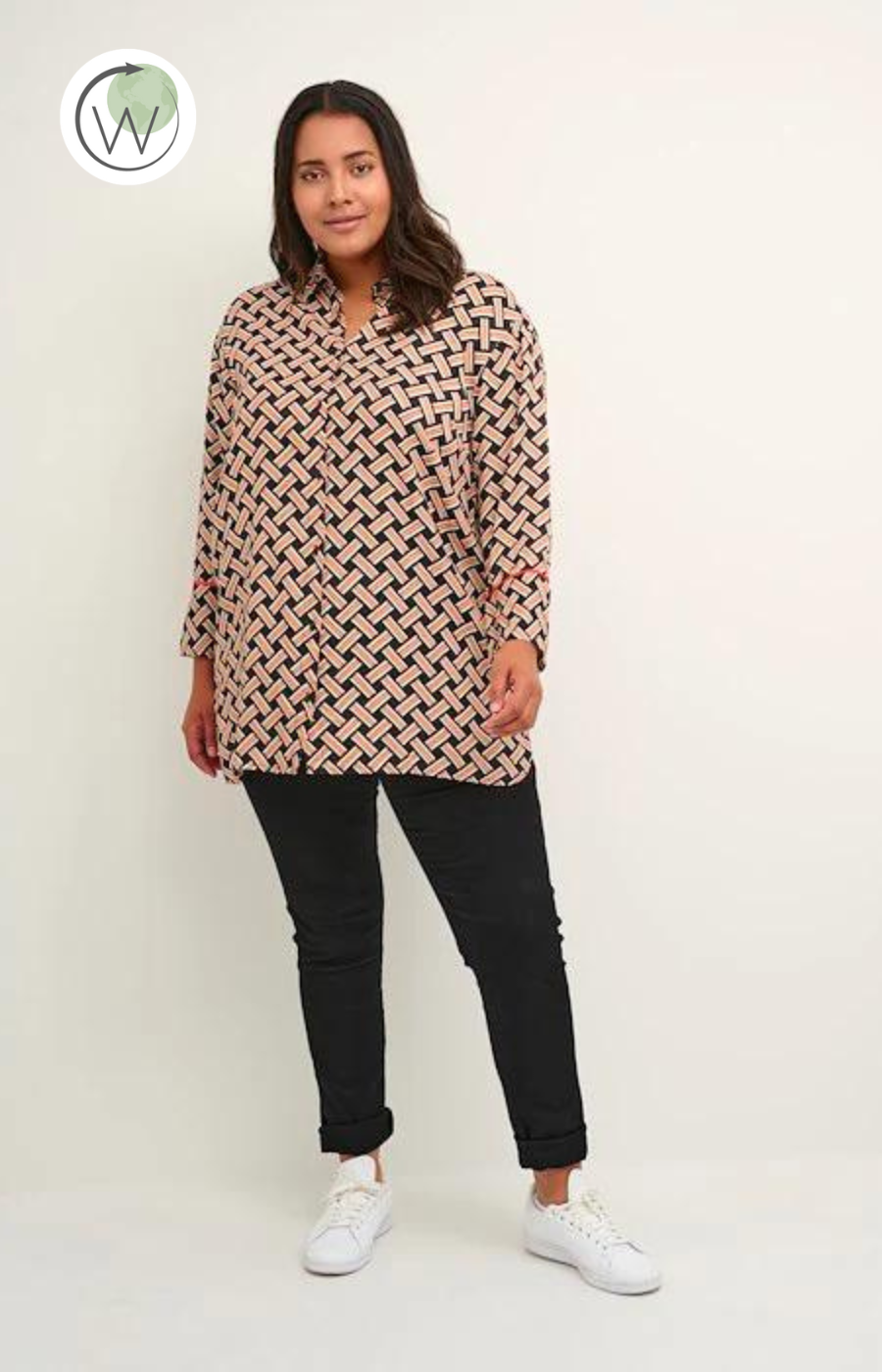 Kaffe Curve Qing Shirt - Wardrobe Plus