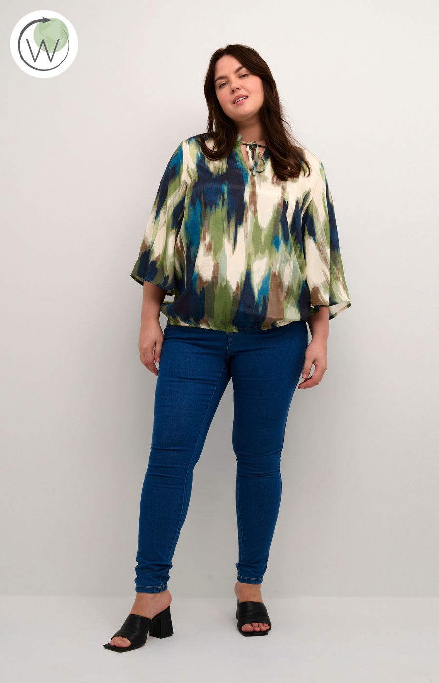 Kaffe Curve Fade Blouse