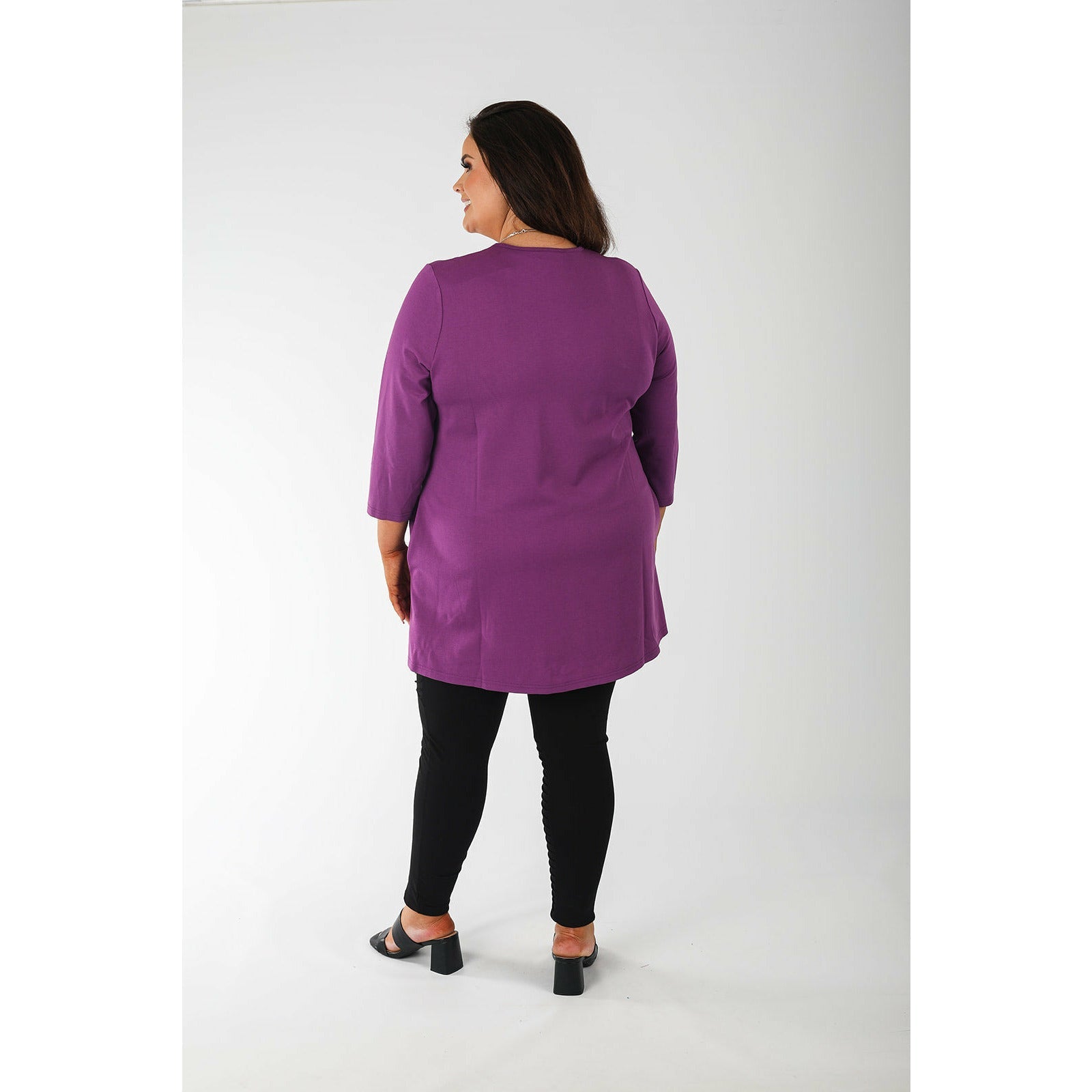 Mellomi Becky Tunic in Purple - Wardrobe Plus