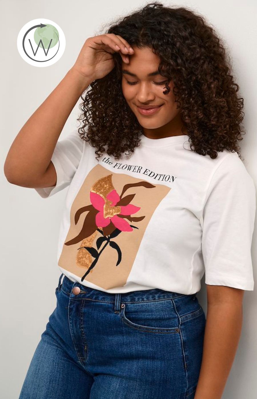 Kaffe Curve Floral Tee