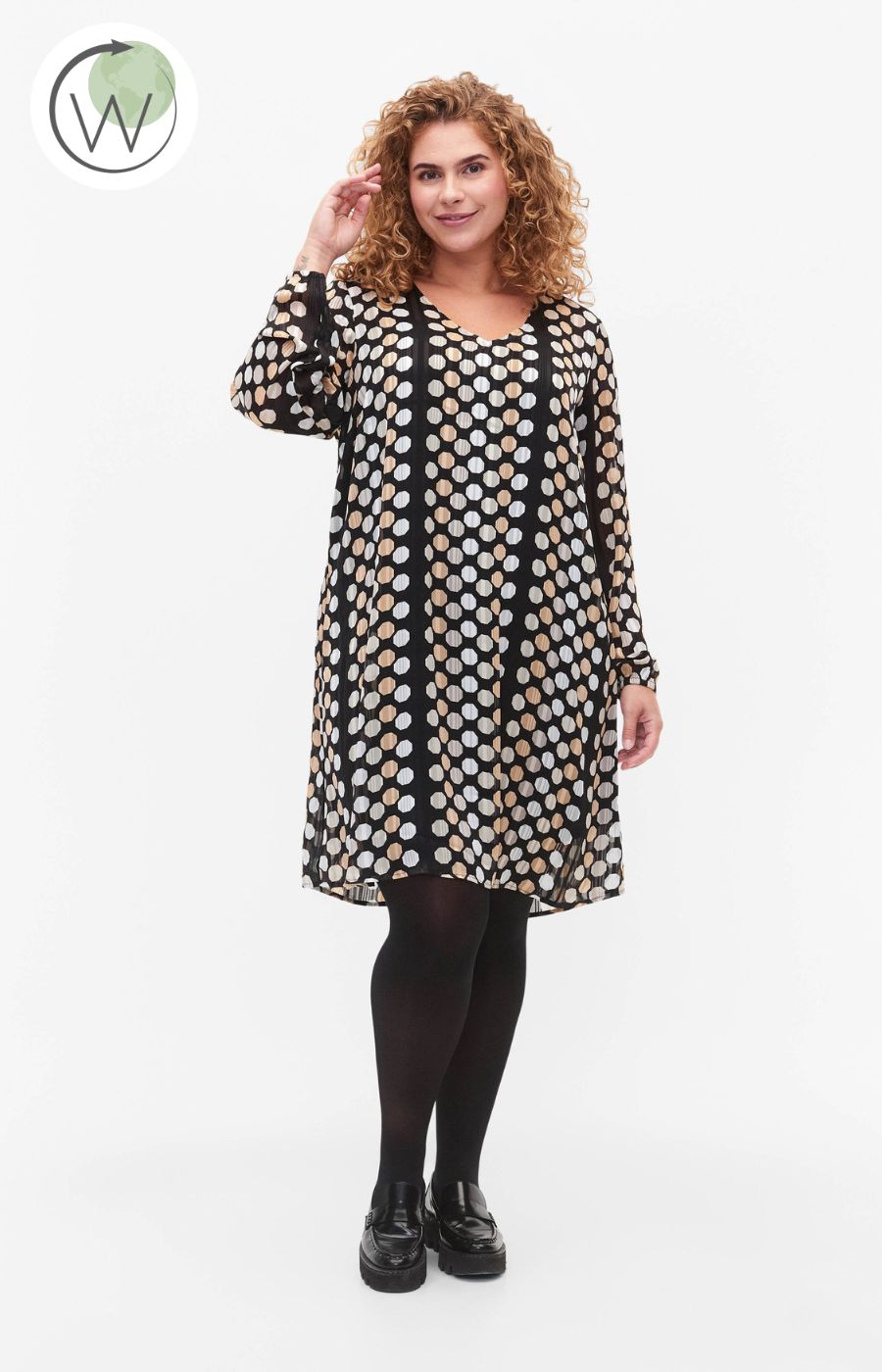 Zizzi Lucy Dress in Geo