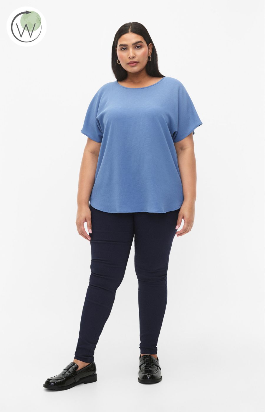 Zizzi Vanni Blue Top