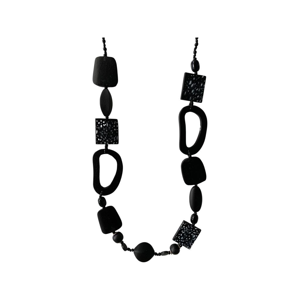 Ayla Necklace in Black