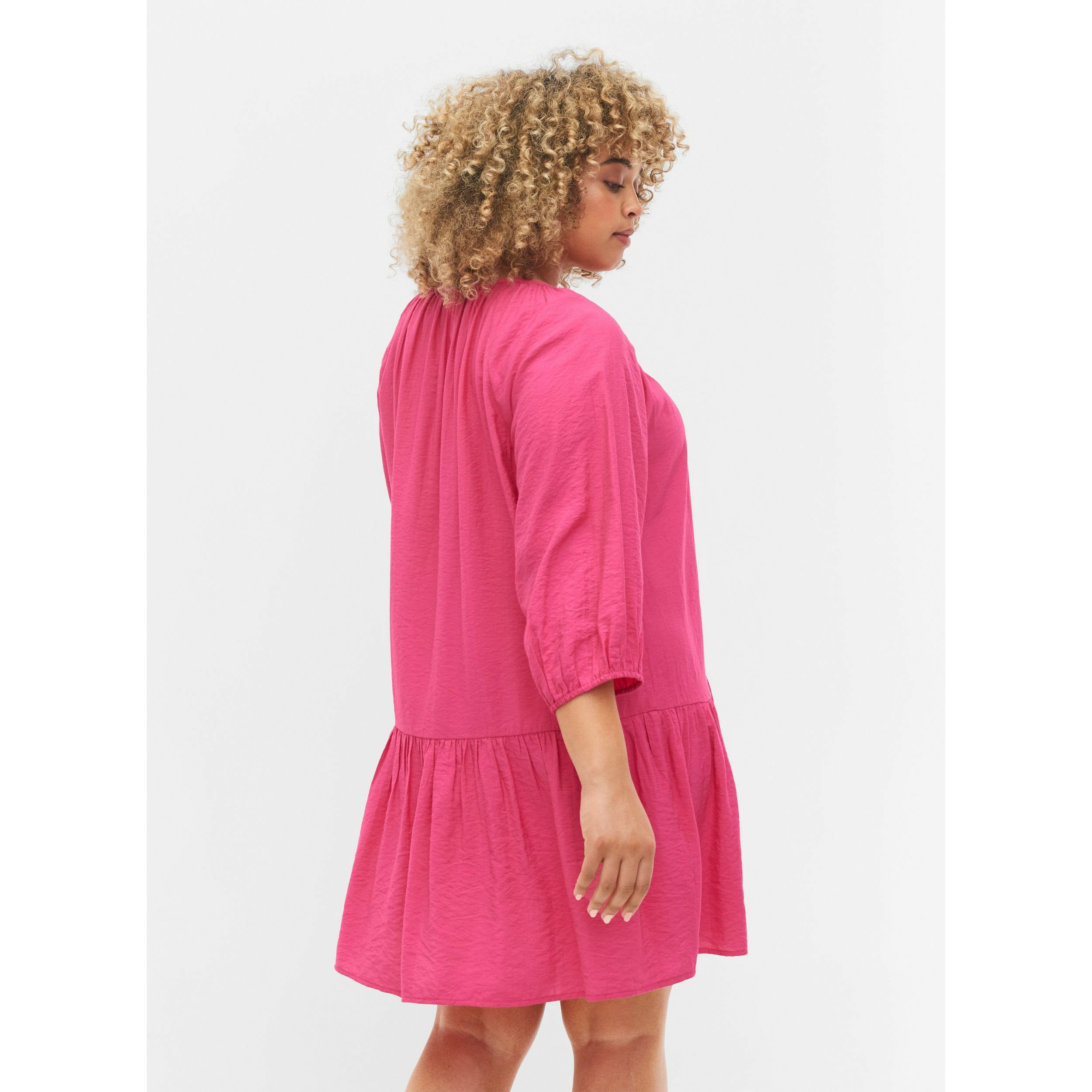 Zizzi A-Line Tunic in Pink - Wardrobe Plus