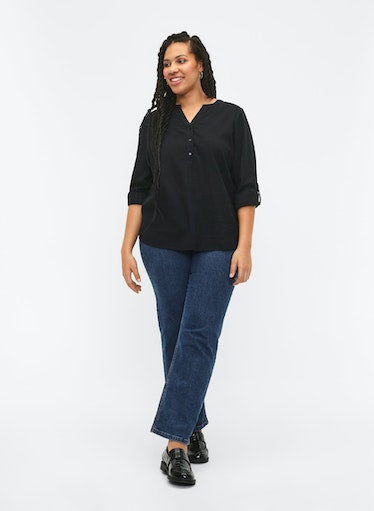 Zizzi Anna Blouse in Black