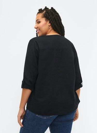 Zizzi Anna Blouse in Black