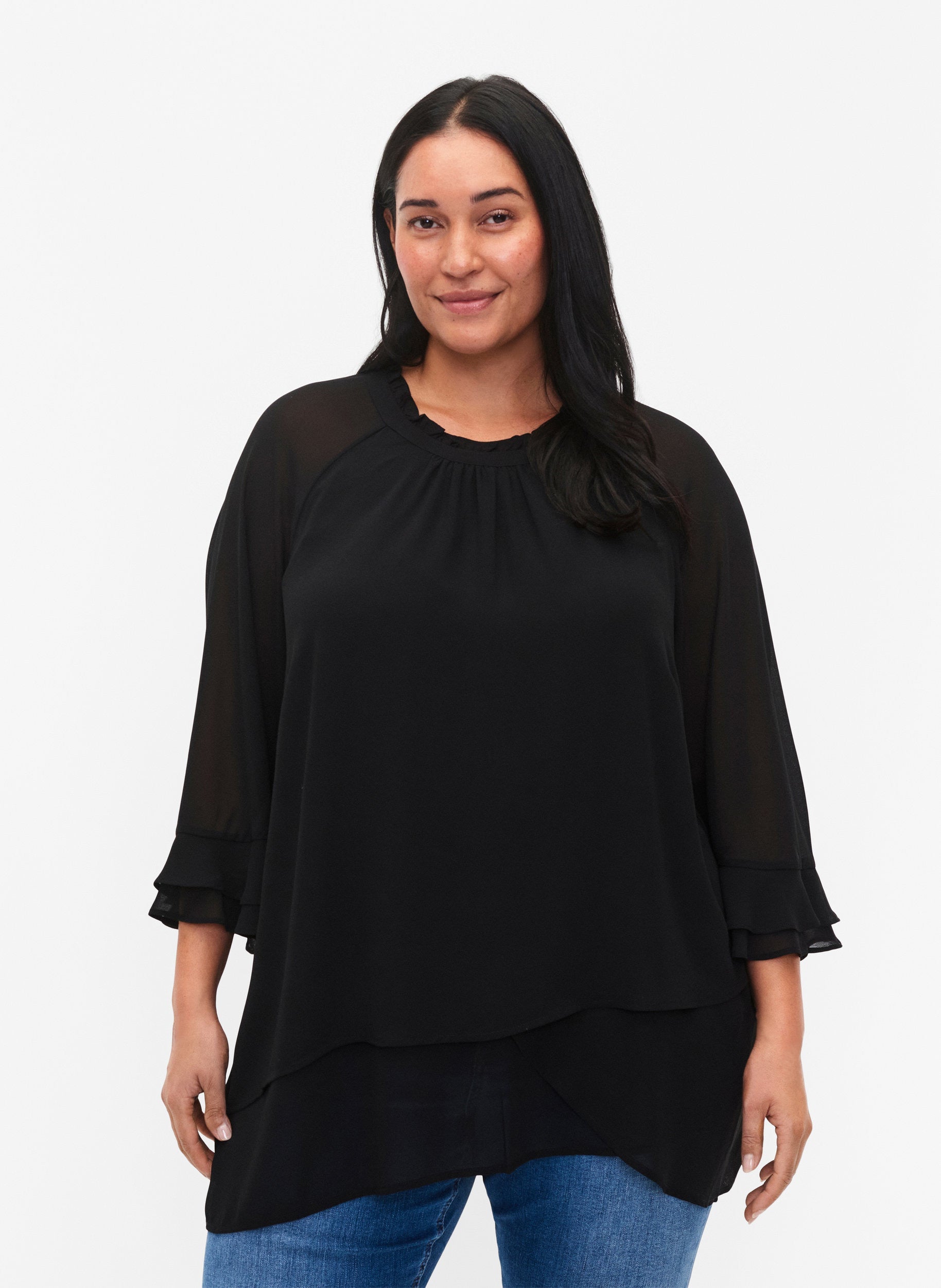 Zizzi Hulli Blouse in Black