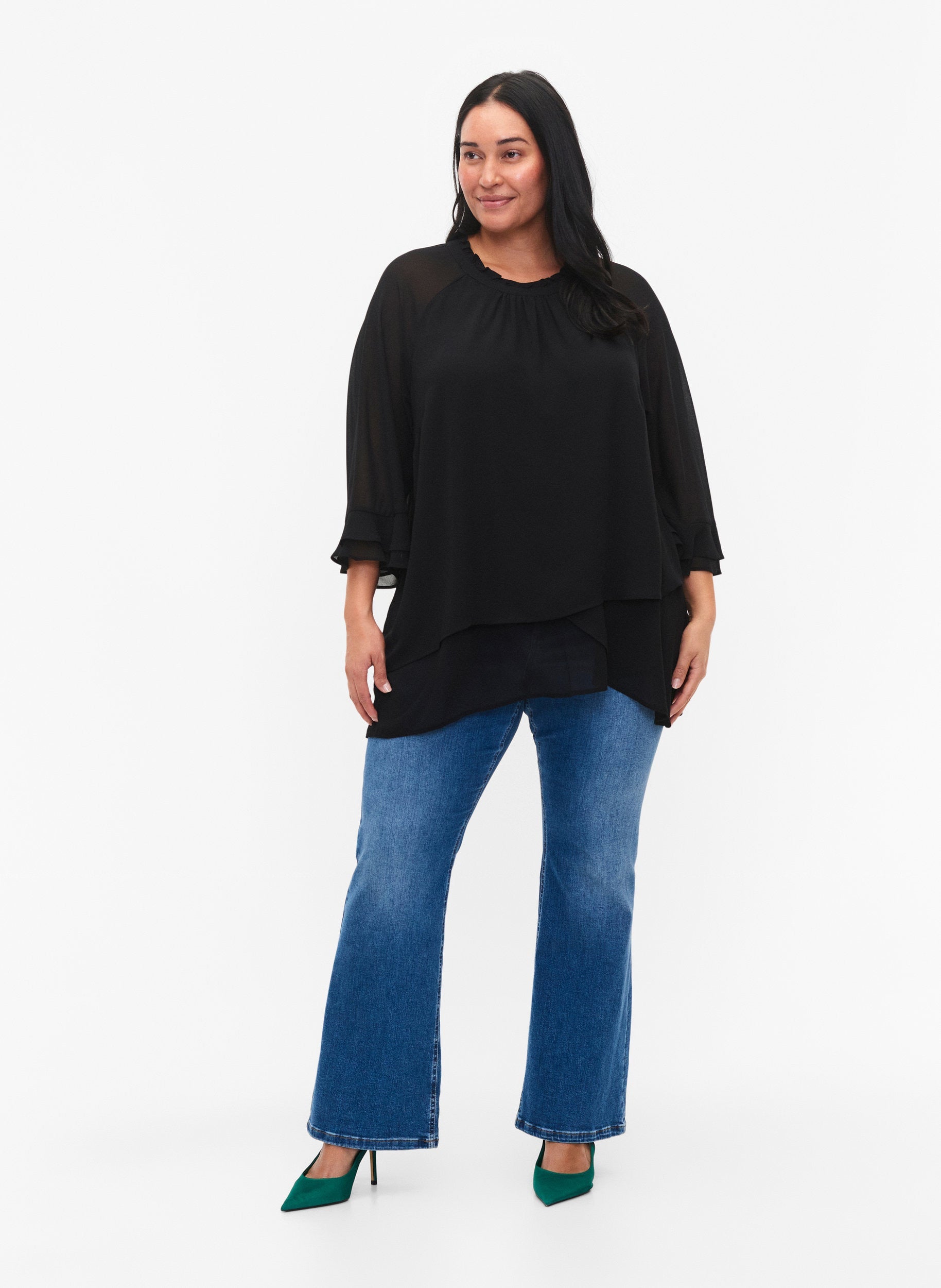 Zizzi Hulli Blouse in Black