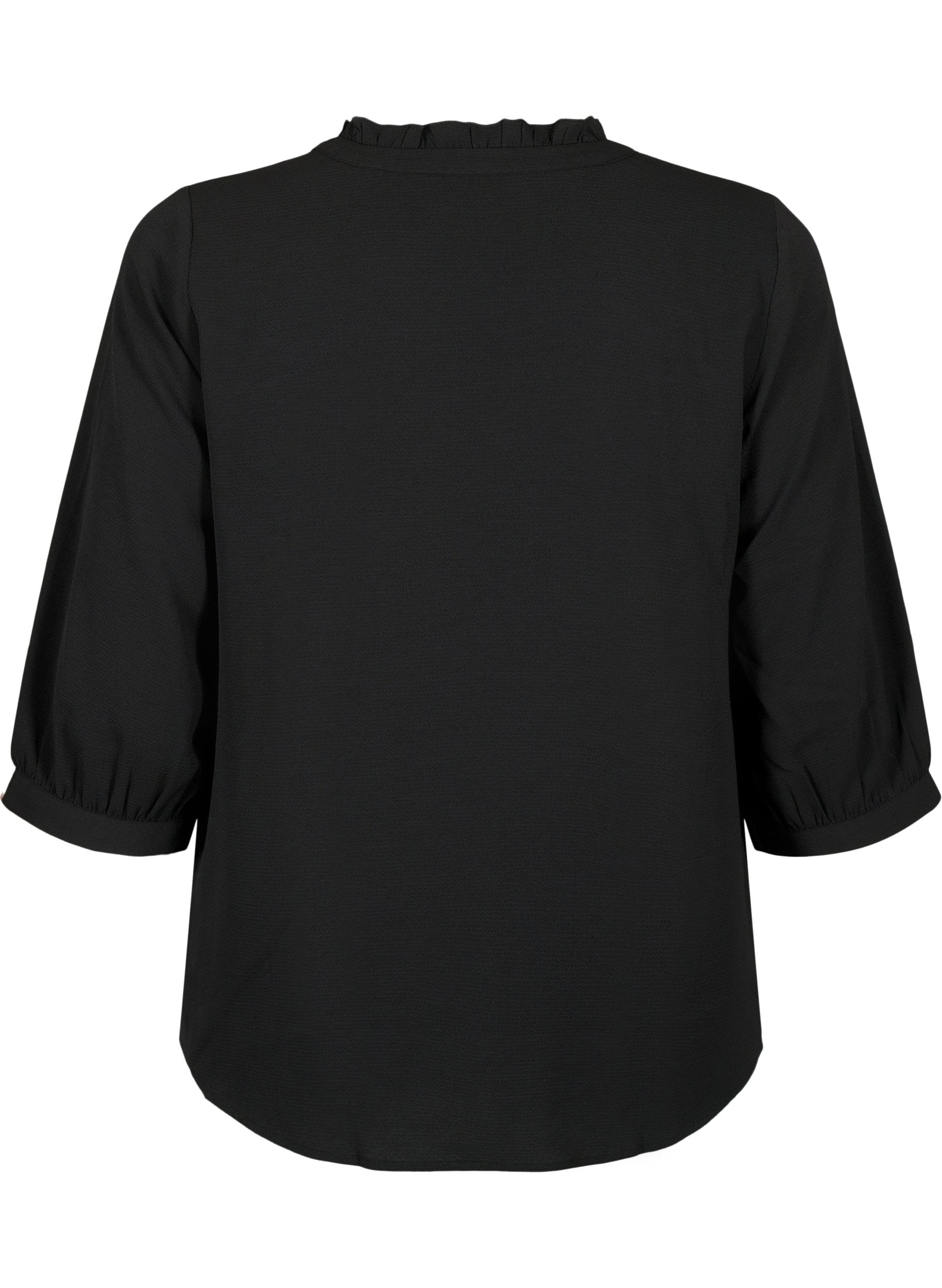 Zizzi Vanni Black Blouse