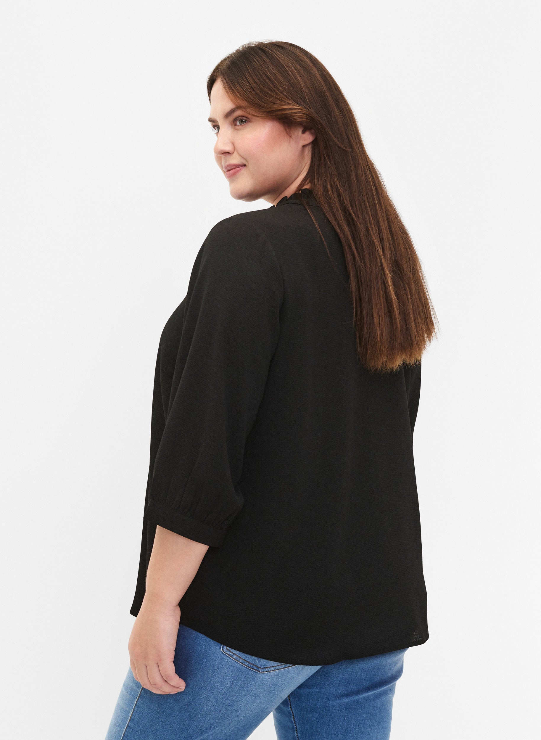 Zizzi Vanni Black Blouse