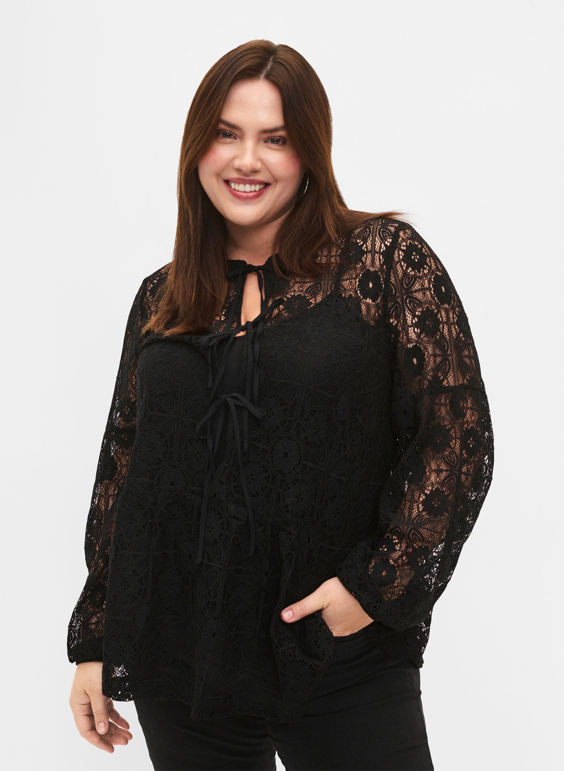 Zizzi Hannah Lace Blouse