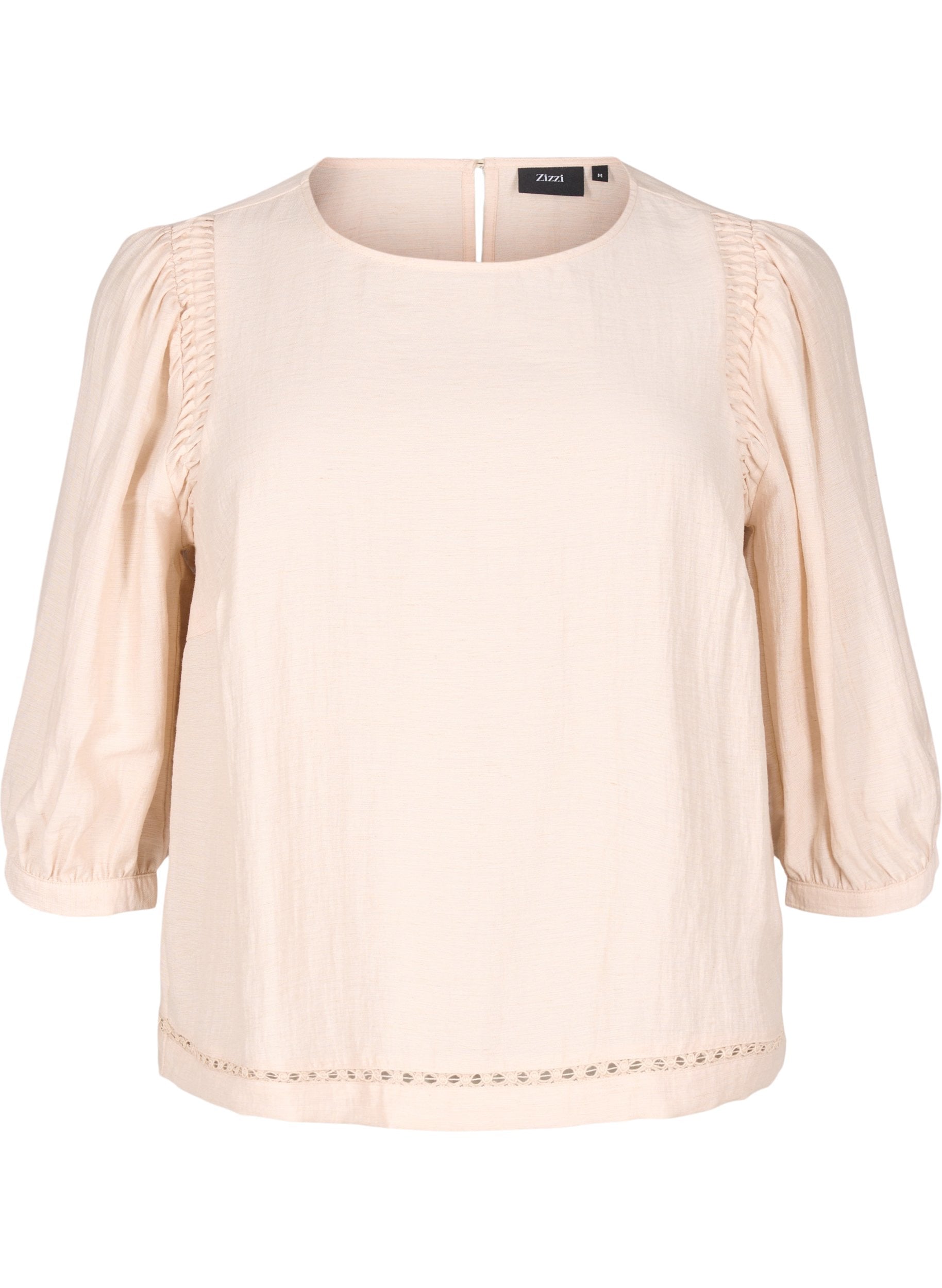 Zizzi Oline Blouse in Beige